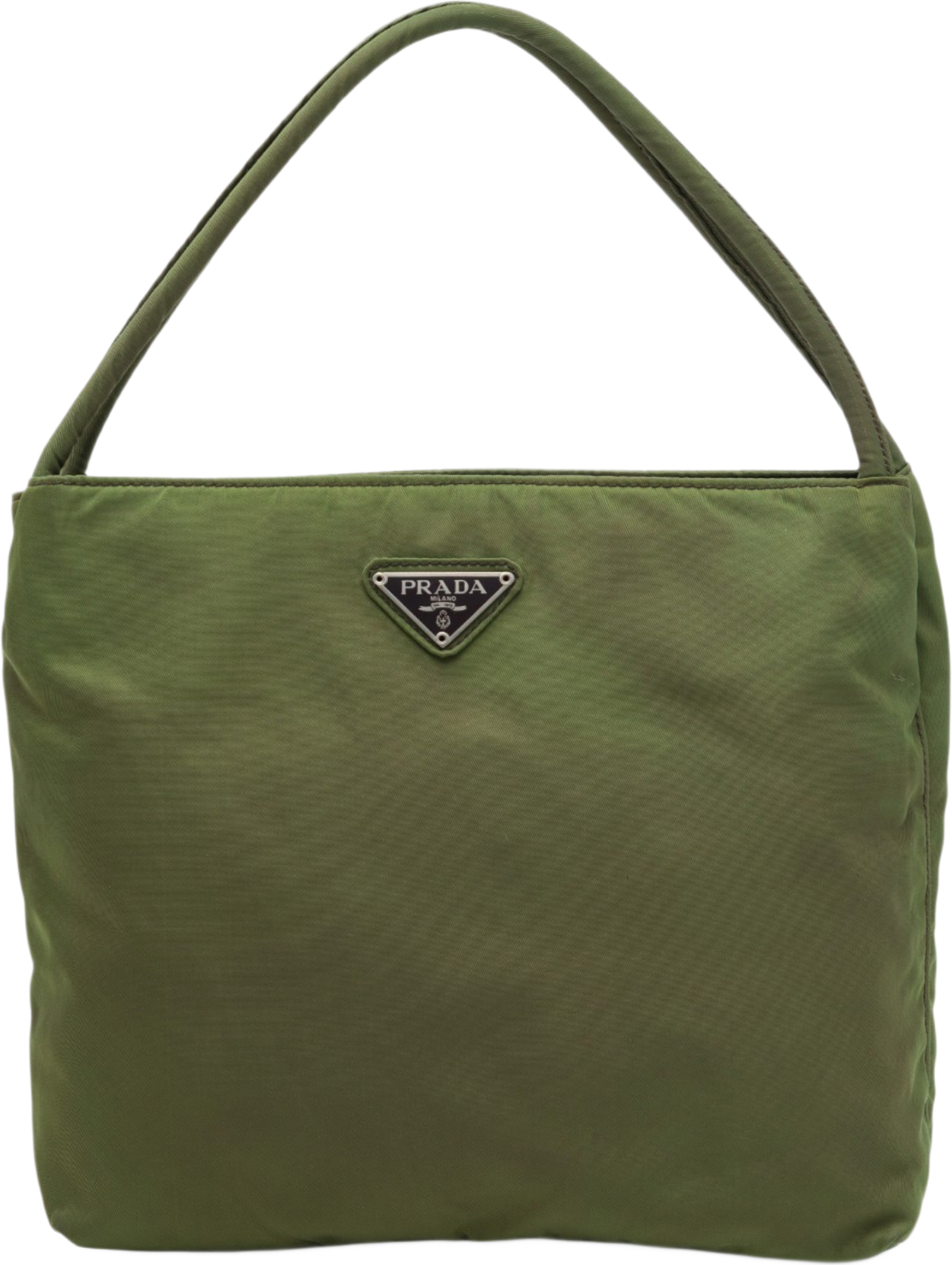 Prada Tessuto Tote, från Luxclusif, i färgen grön. Klicka för att öppna bilden i stort format