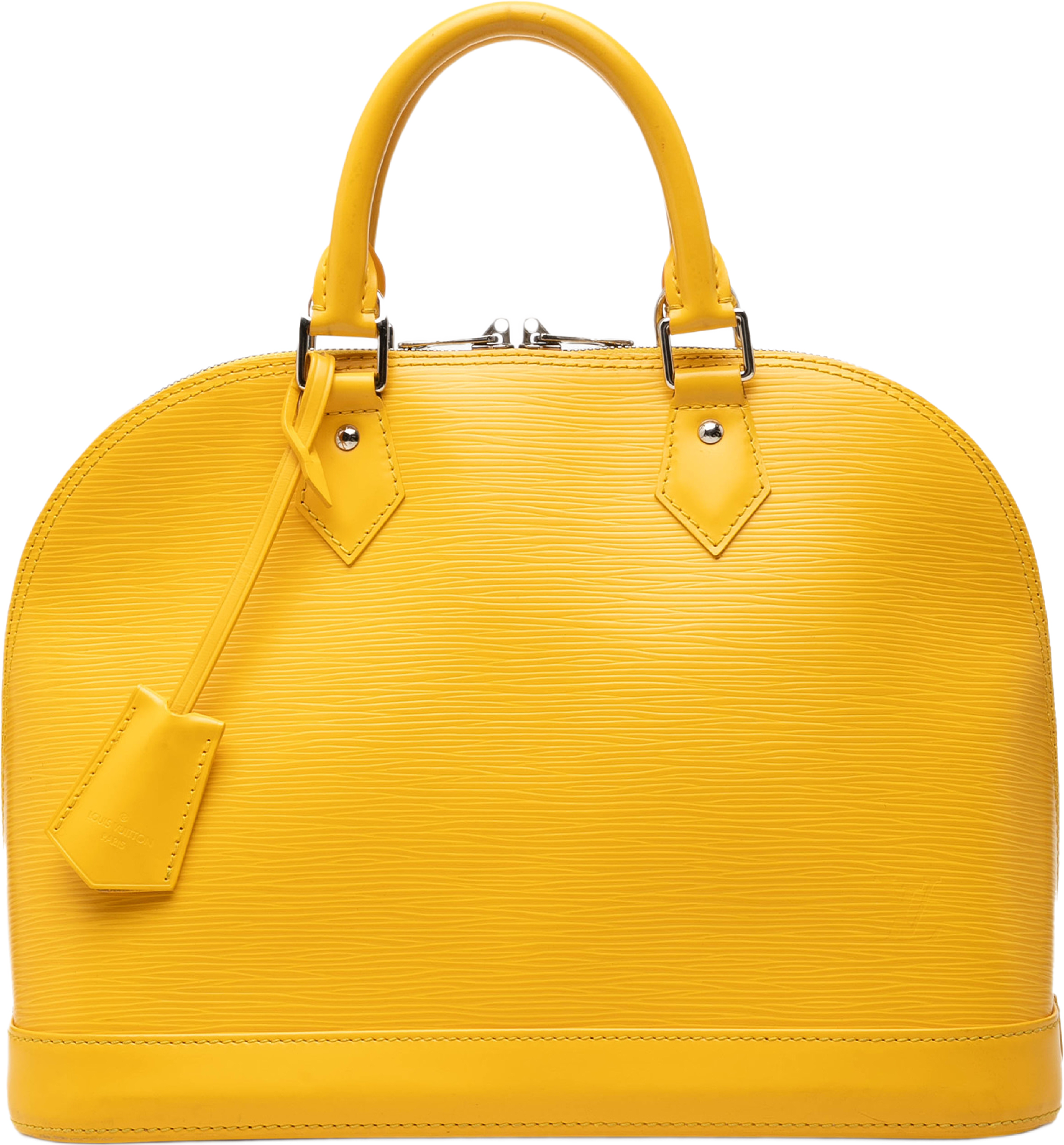 Louis Vuitton Epi Alma Pm, från Luxclusif, i färgen gul. Klicka för att öppna bilden i stort format