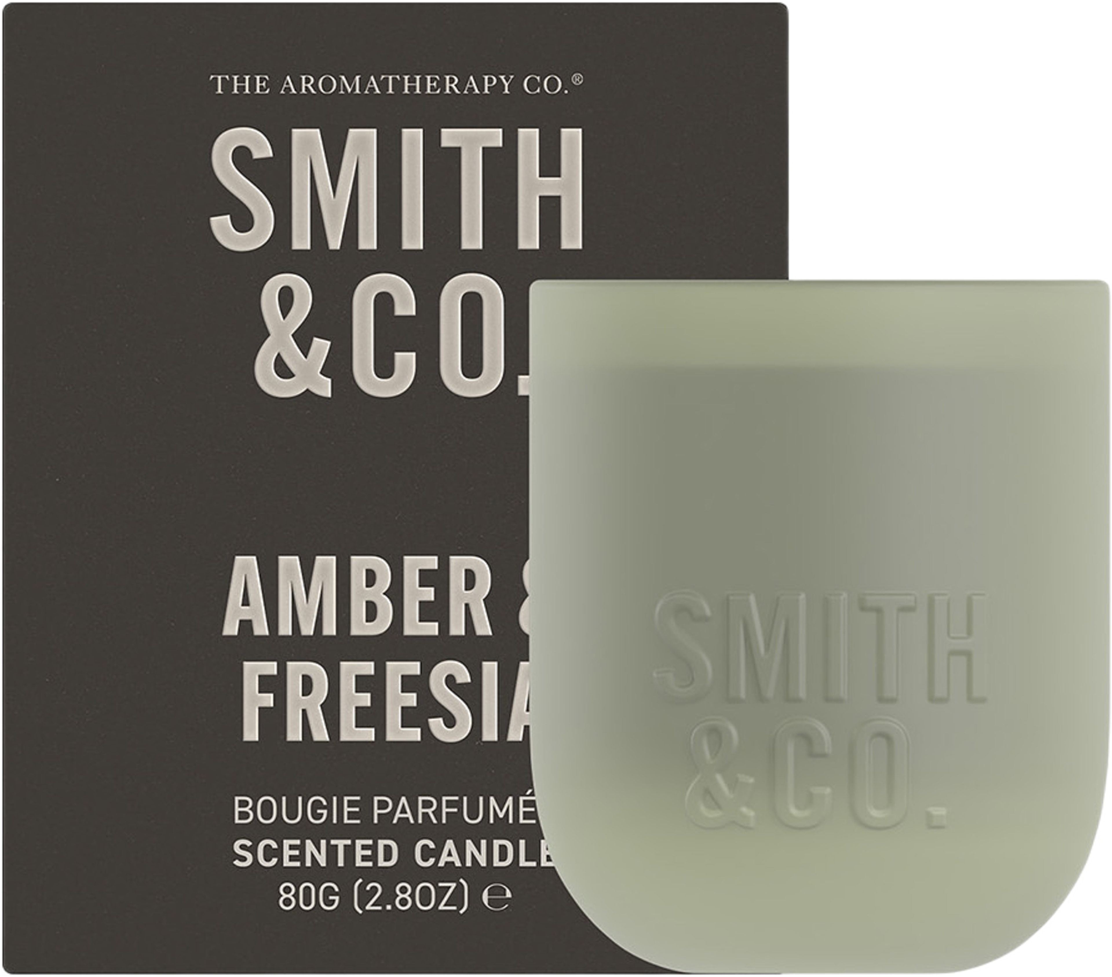 Amber & Freesia Scented Mini Candle, från Smith & Co. Klicka för att öppna bilden i stort format