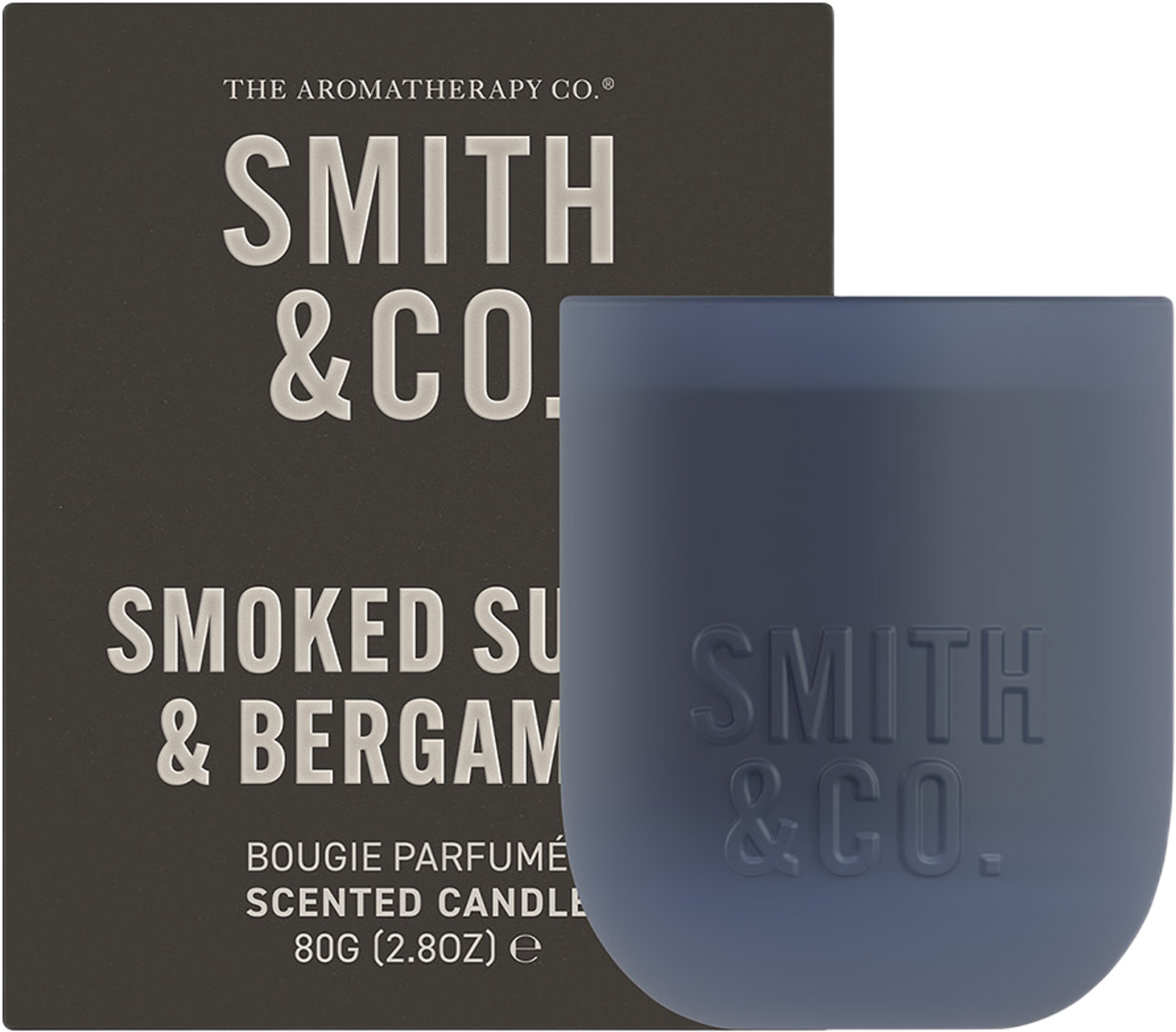 Smoked Suede & Bergamot Scented Mini Candle, från Smith & Co. Klicka för att öppna bilden i stort format