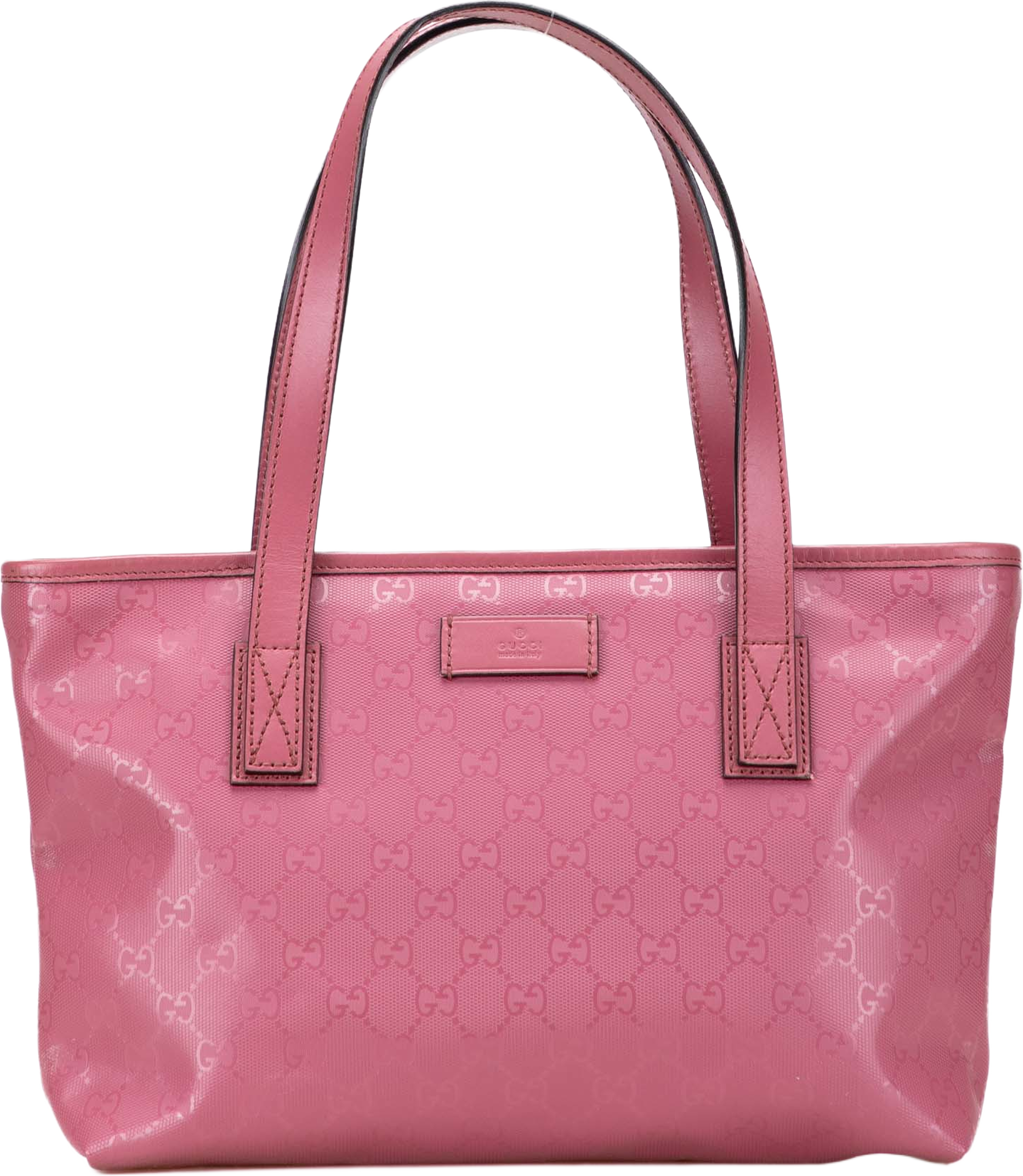 Gucci Small Gg Imprime Joy Tote, från Luxclusif, i färgen pink. Klicka för att öppna bilden i stort format