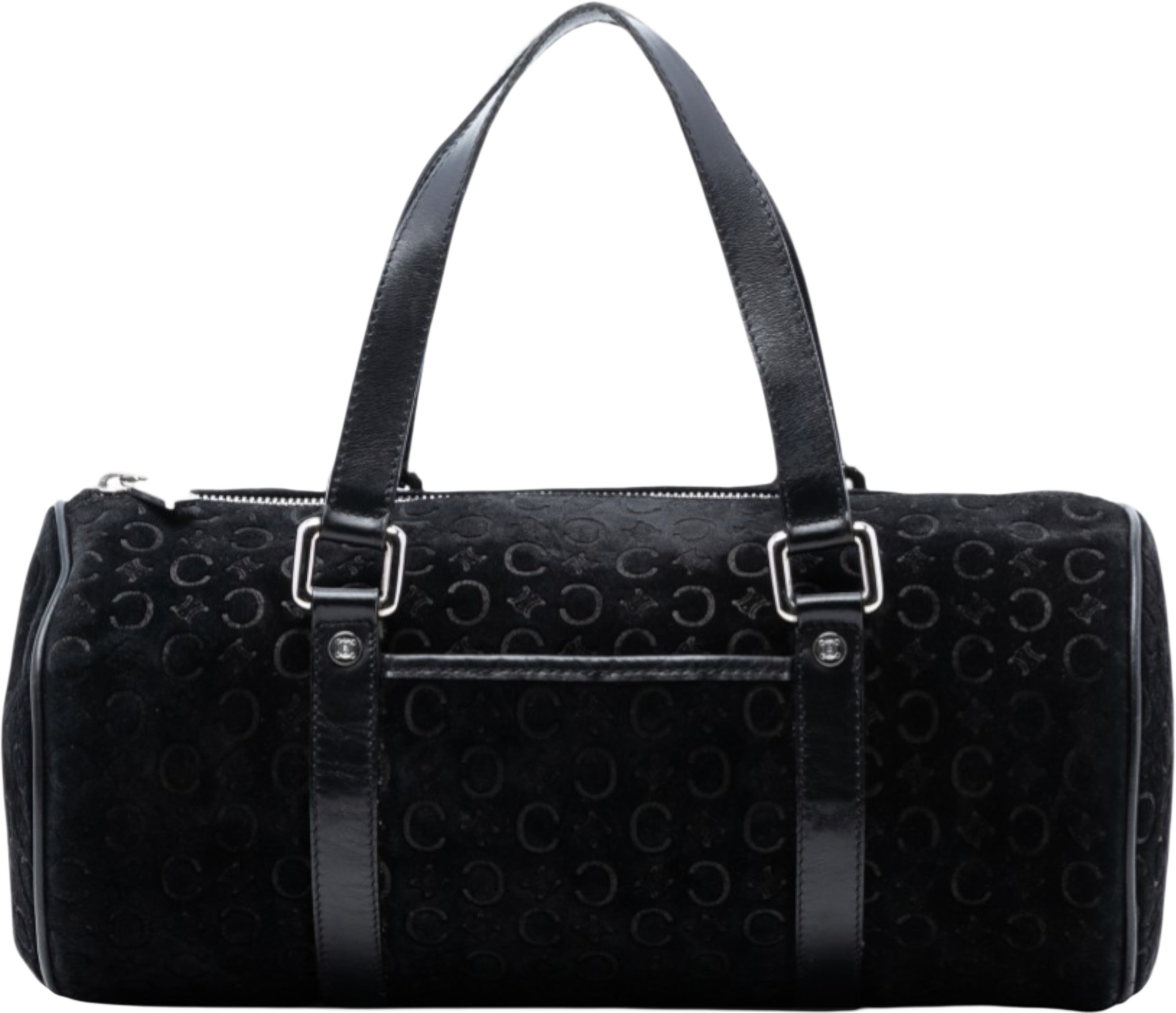 Celine C Macadam Suede Handbag, från Luxclusif, i färgen black. Klicka för att öppna bilden i stort format