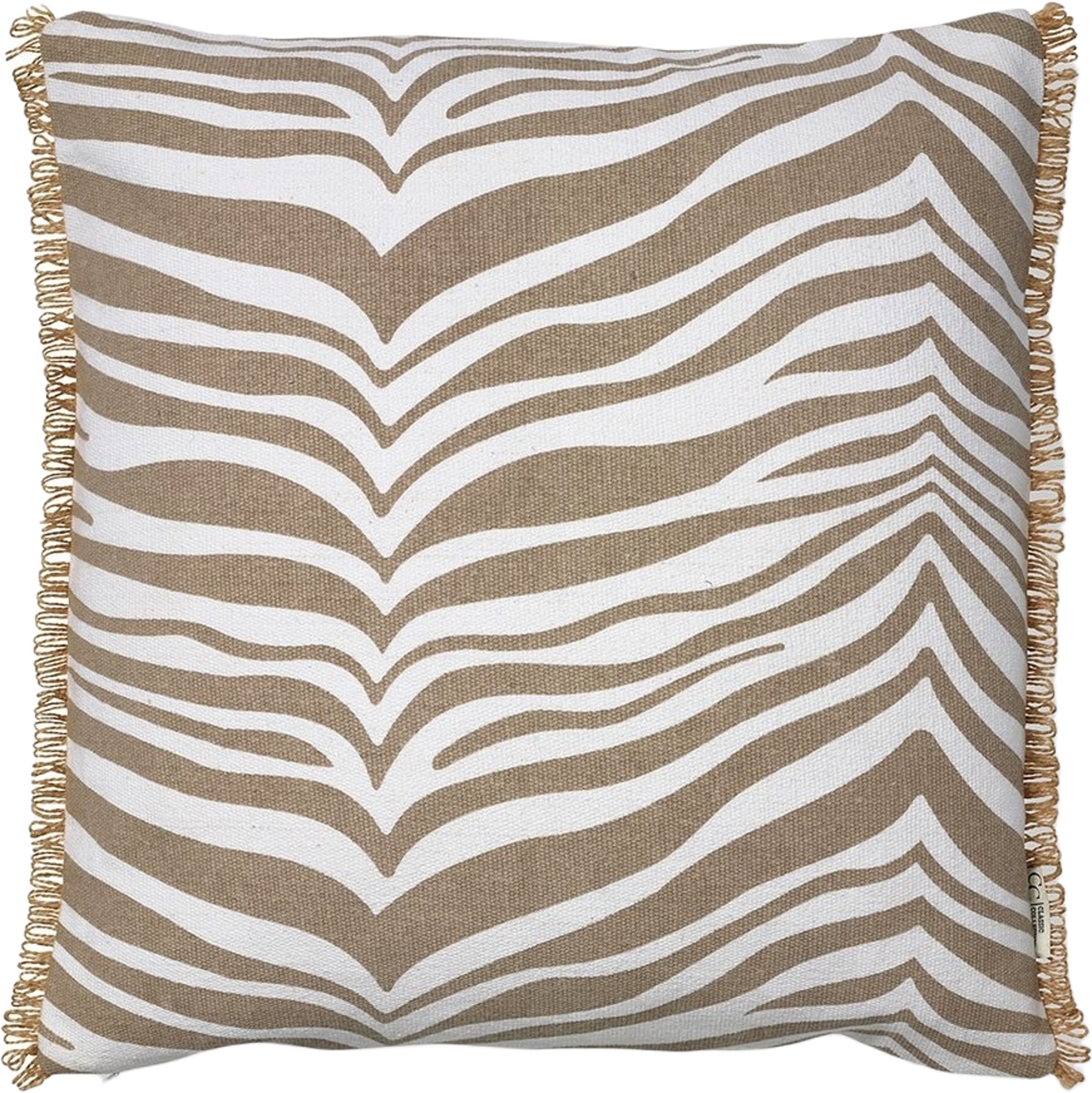 Kudde Zebra 50x50cm, från Classic Collection, i färgen simply taupe. Klicka för att öppna bilden i stort format
