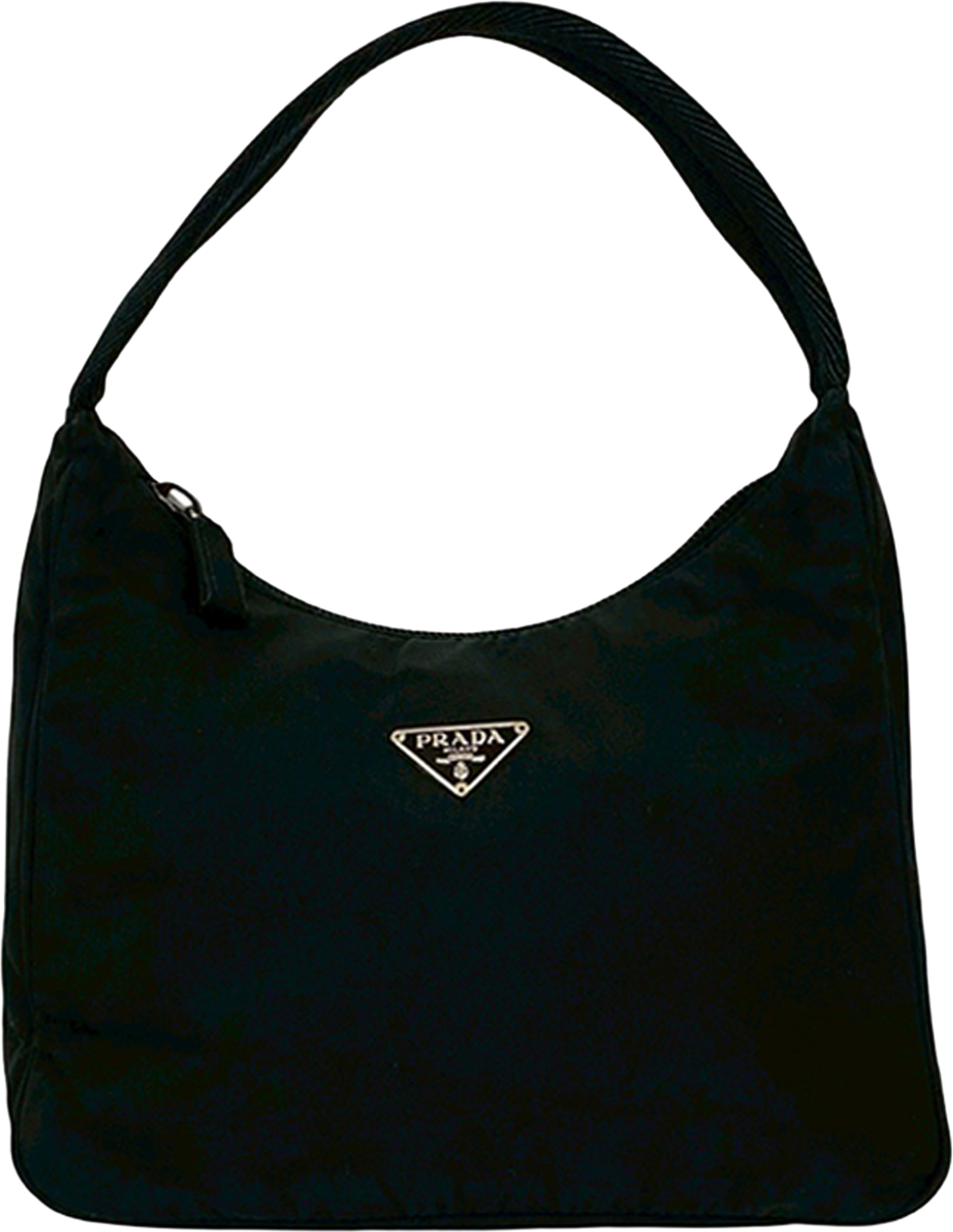 Prada Mini Tessuto Sport Shoulder Bag, från Luxclusif, i färgen black. Klicka för att öppna bilden i stort format