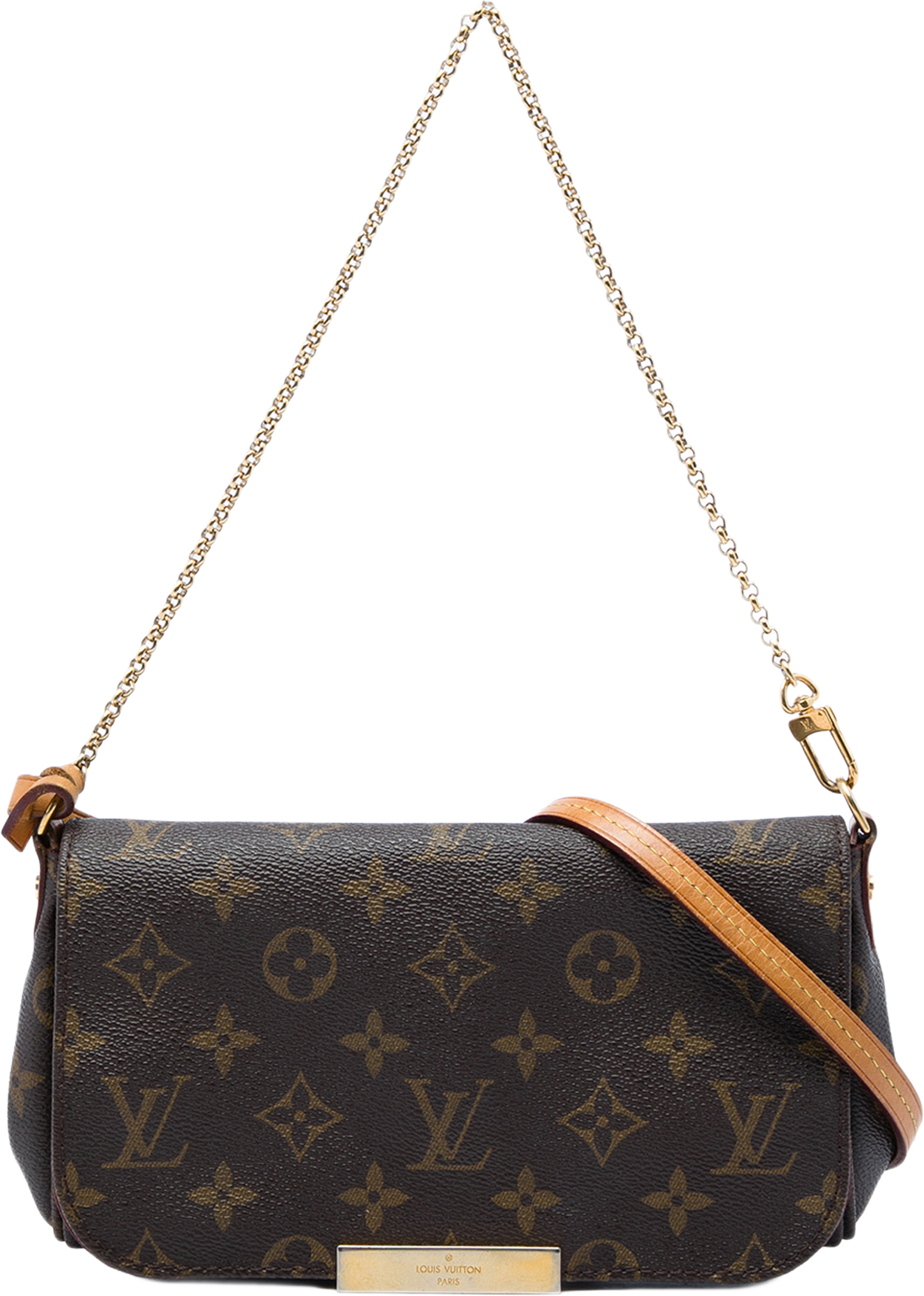 Louis Vuitton Monogram Favorite Pm, från Luxclusif, i färgen brun. Klicka för att öppna bilden i stort format