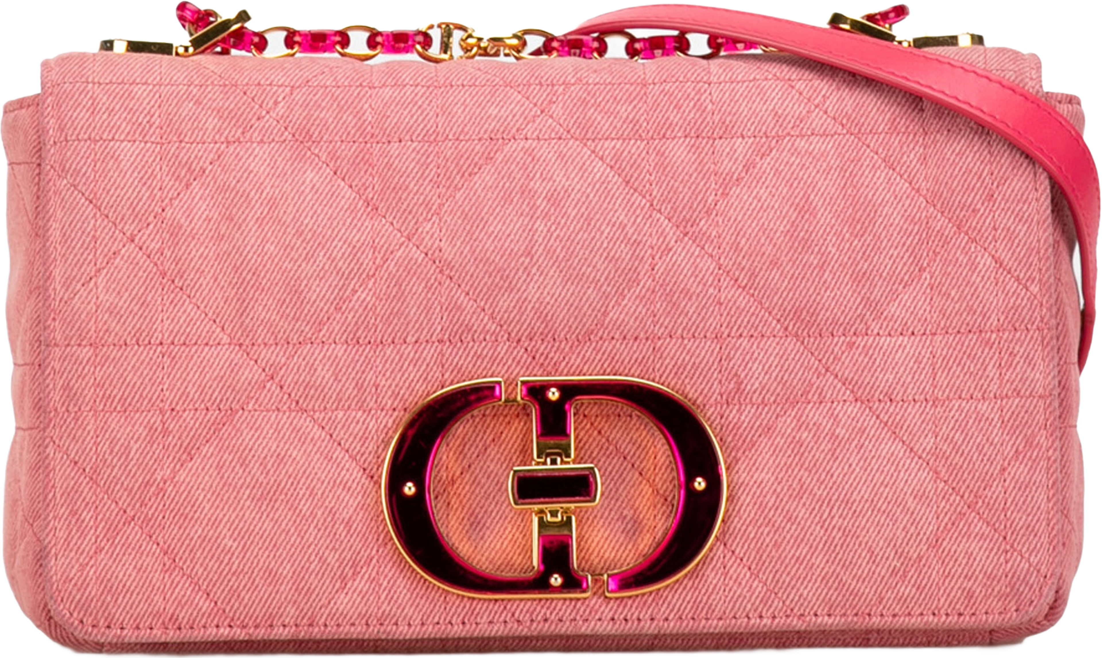 Dior Medium Denim Macrocannage Caro Bag