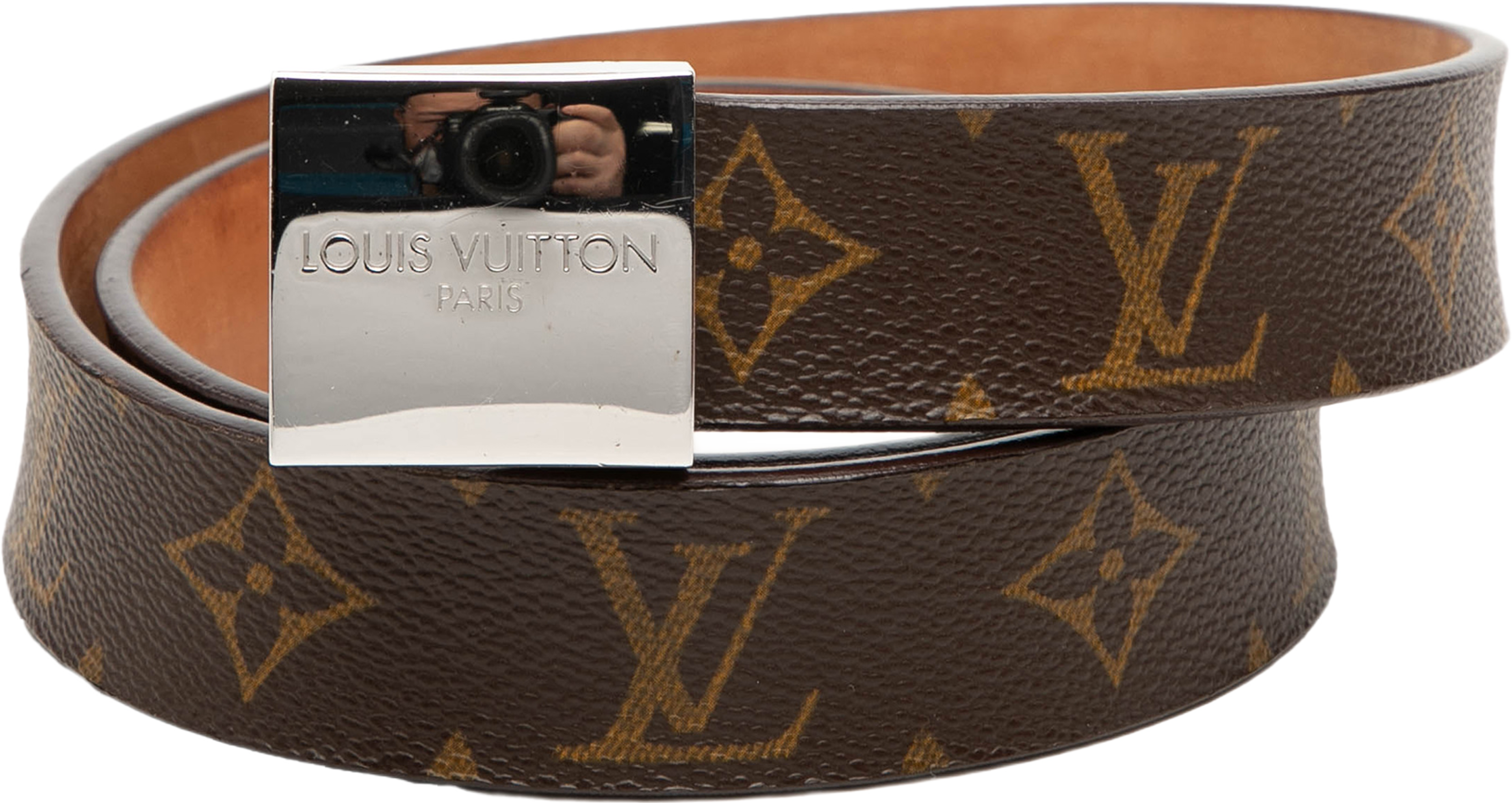Louis Vuitton Monogram Ceinture Belt, från Luxclusif, i färgen brun. Klicka för att öppna bilden i stort format