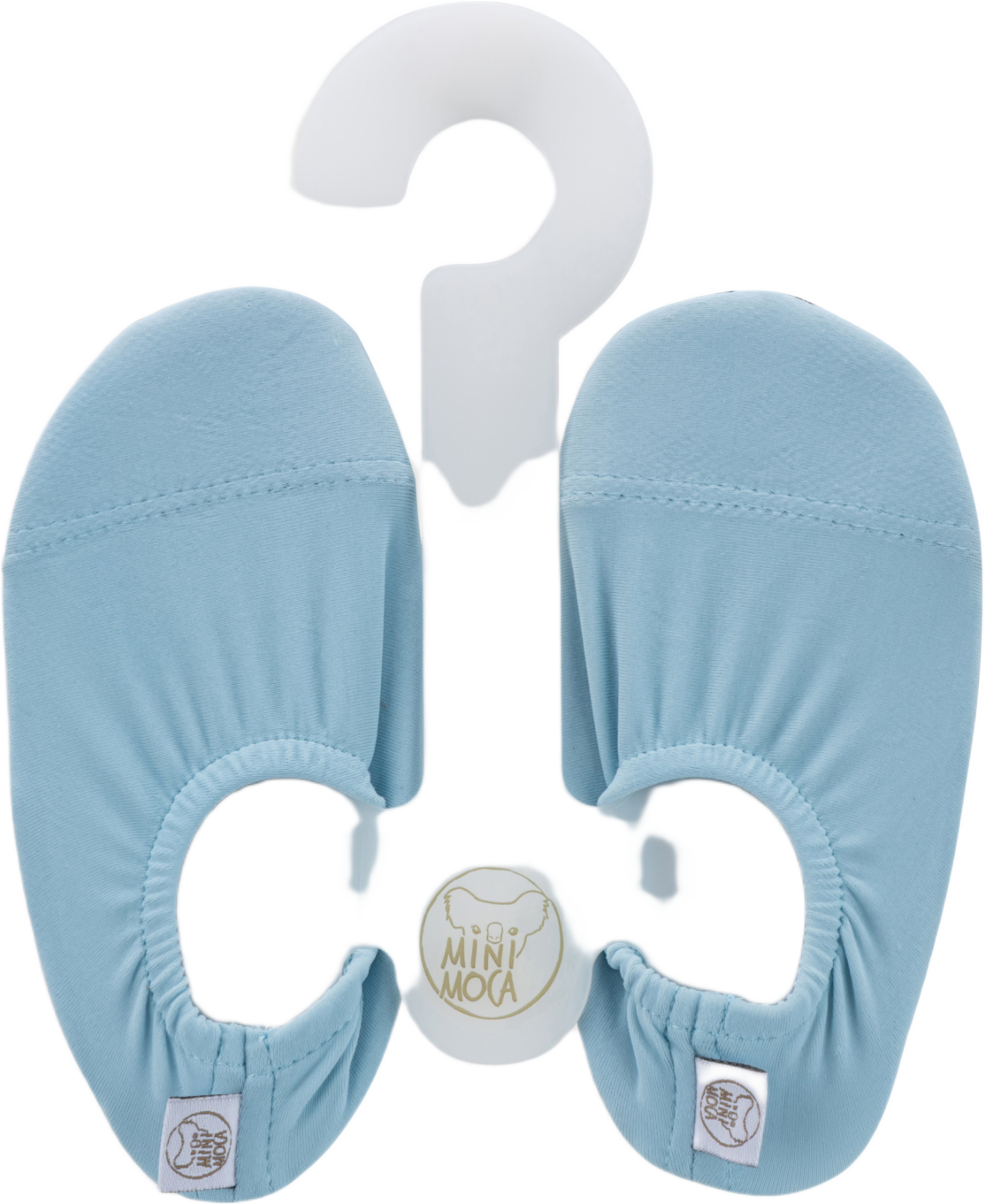 Miniaquas Badskor, från Minimoca, i färgen ljusblå. Klicka för att öppna bilden i stort format