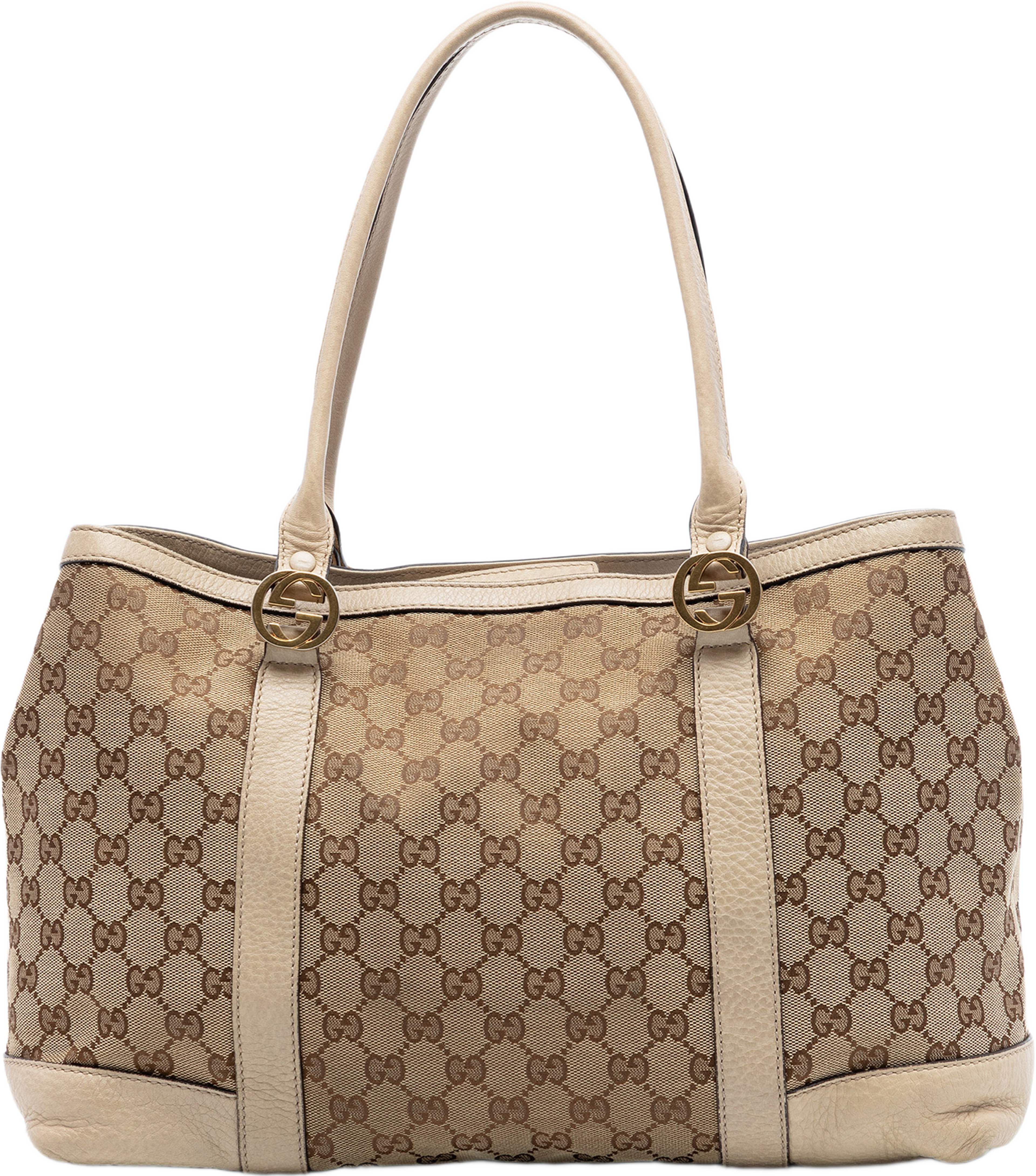 Gucci Gg Canvas Miss Gg Tote, från Luxclusif, i färgen beige. Klicka för att öppna bilden i stort format