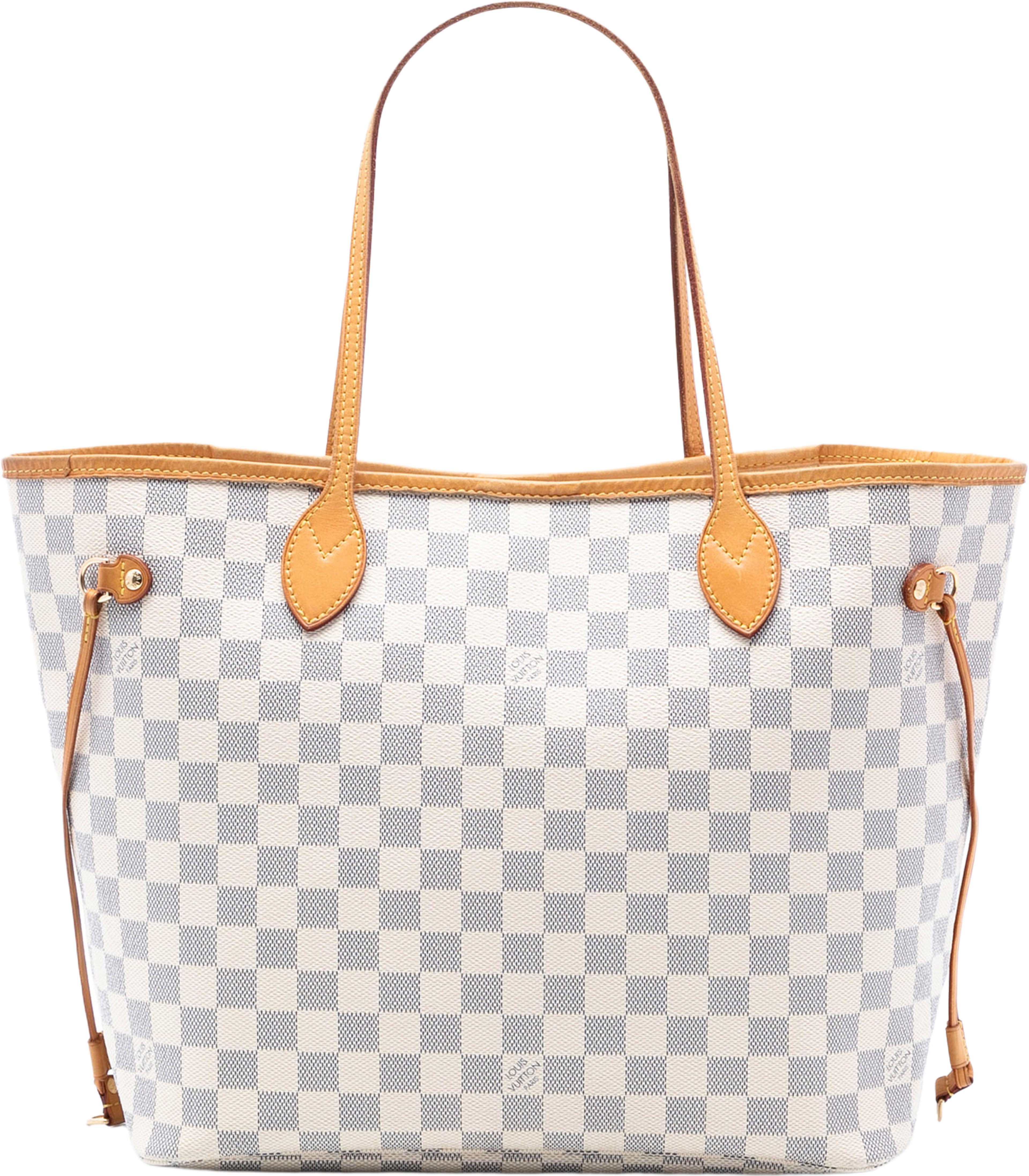Louis Vuitton Damier Azur Neverfull Mm, från Luxclusif, i färgen white. Klicka för att öppna bilden i stort format