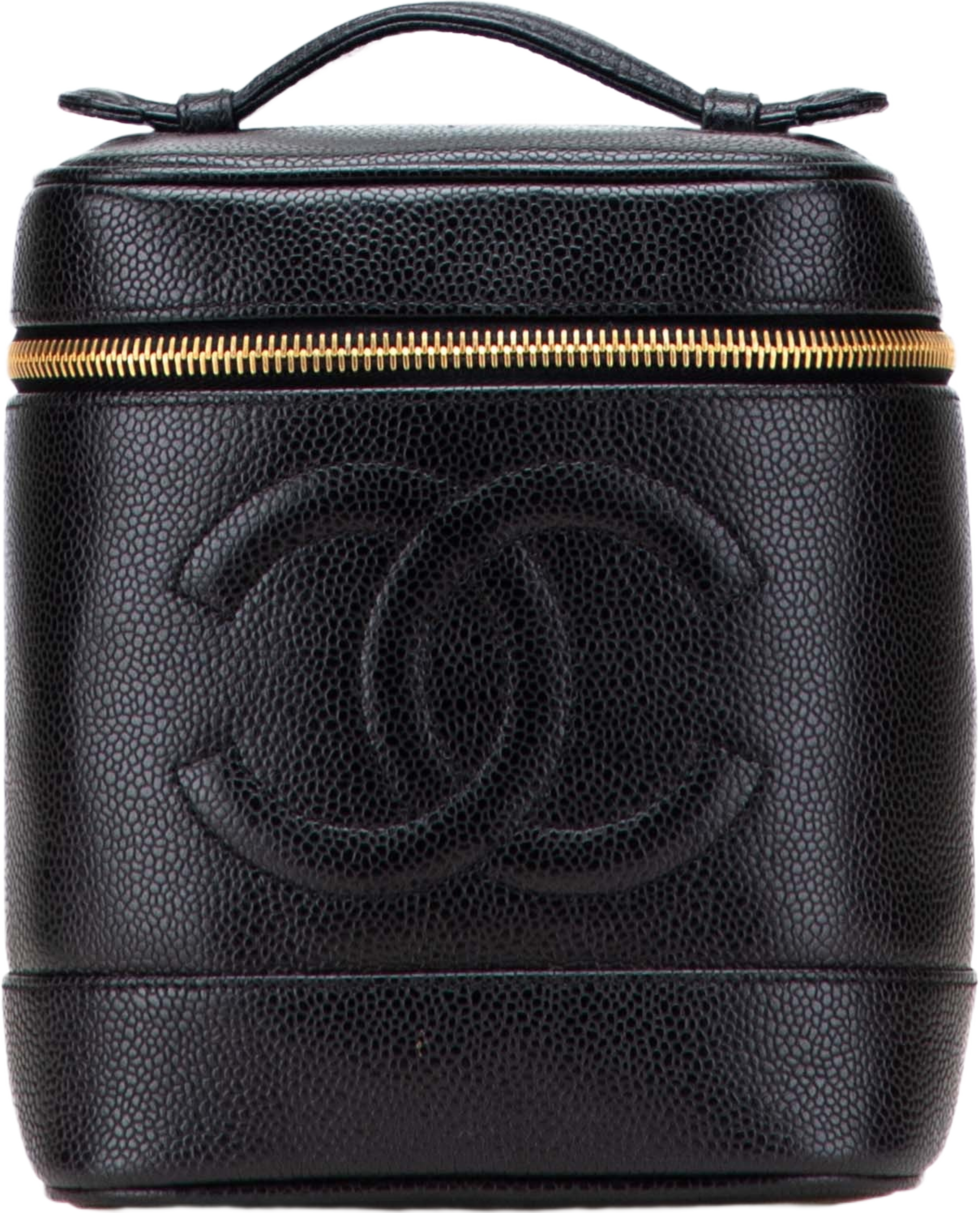 Chanel Cc Caviar Vanity Case, från Luxclusif, i färgen black. Klicka för att öppna bilden i stort format