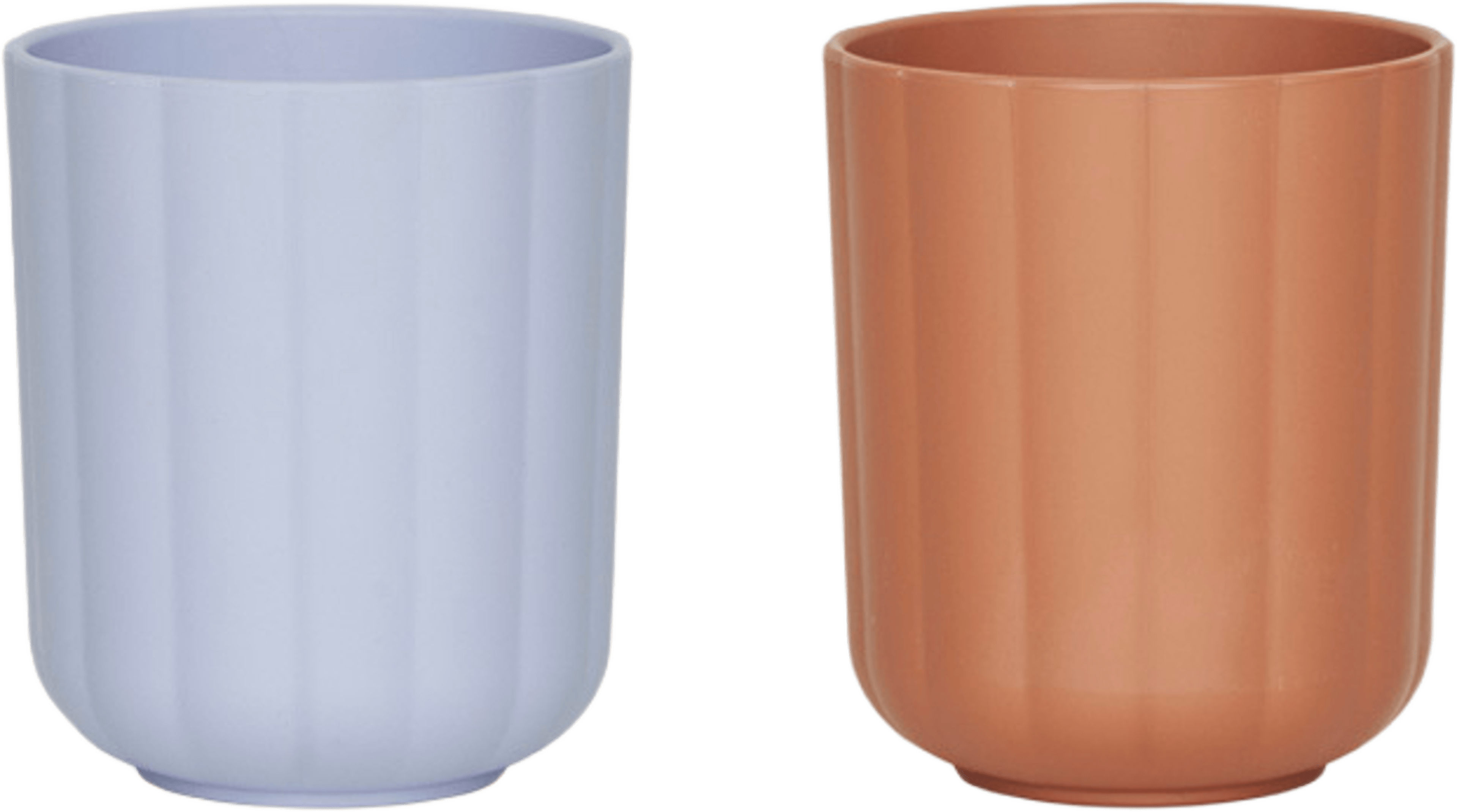 Pullo Cup - Pack Of 2, från OYOY Mini, i färgen caramel / ice blue. Klicka för att öppna bilden i stort format