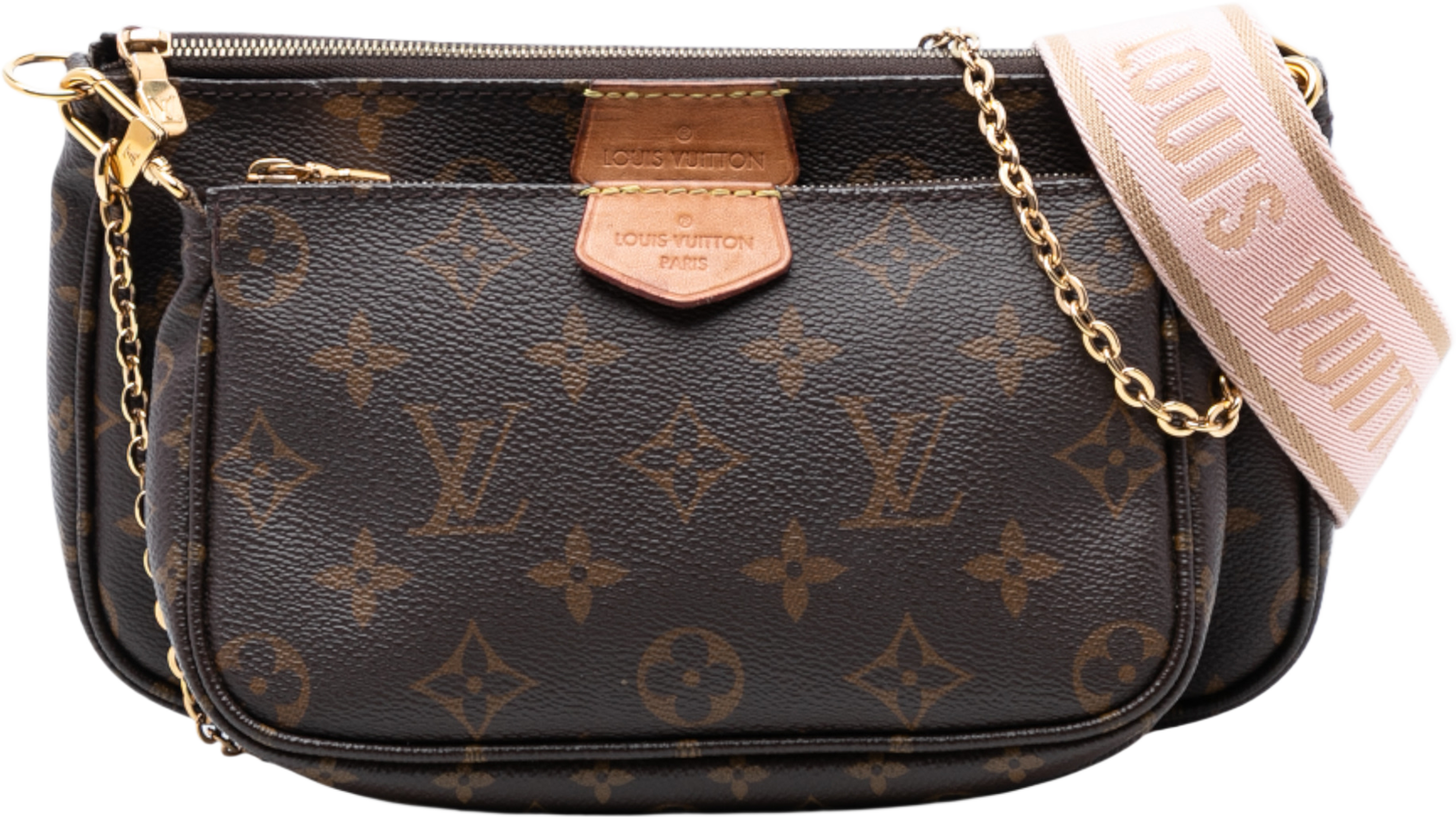 Louis Vuitton Monogram Multi Pochette Accessoires, från Luxclusif, i färgen brown. Klicka för att öppna bilden i stort format
