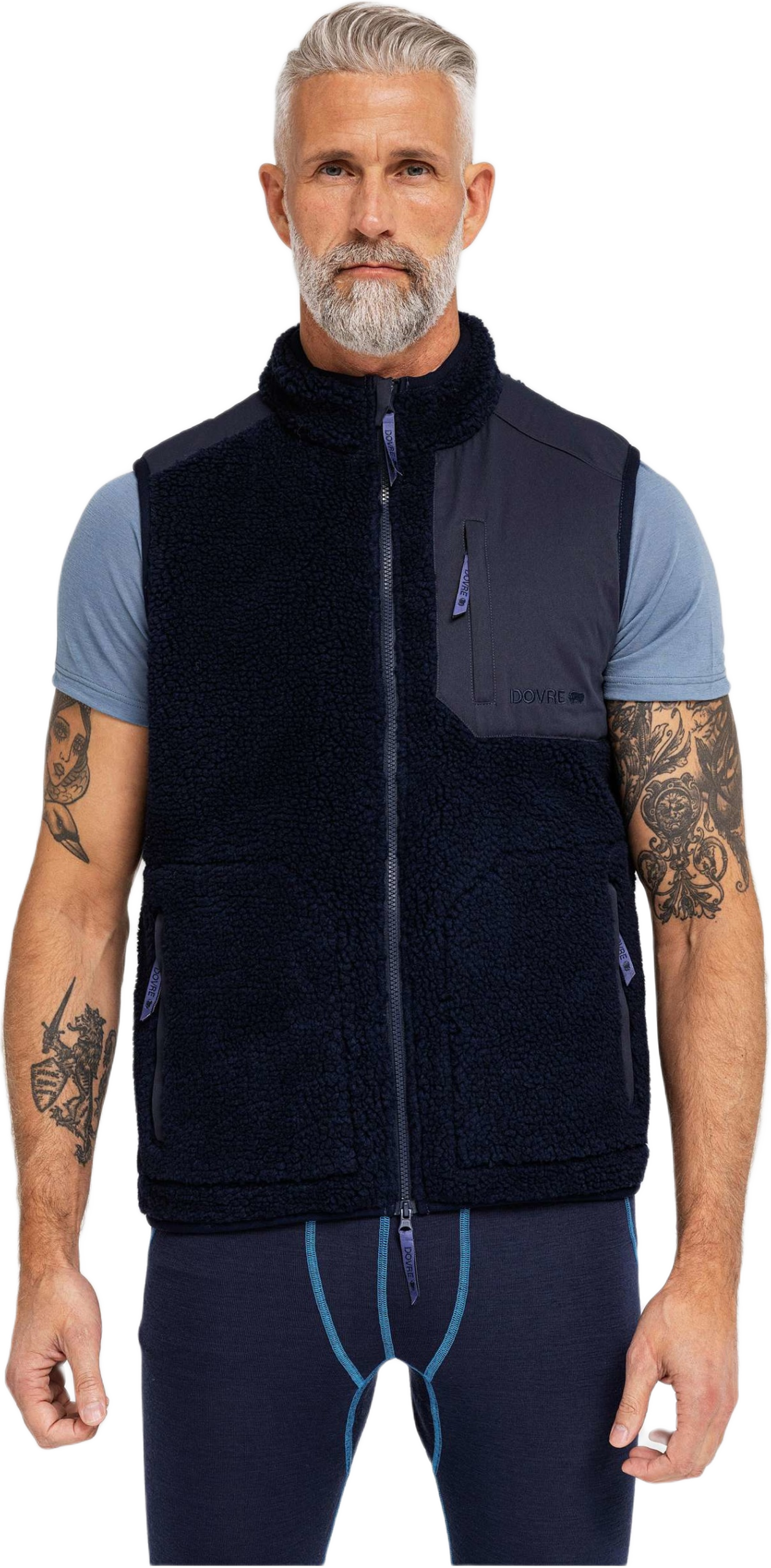 Teddy Fleece Väst | Polyester | Beige