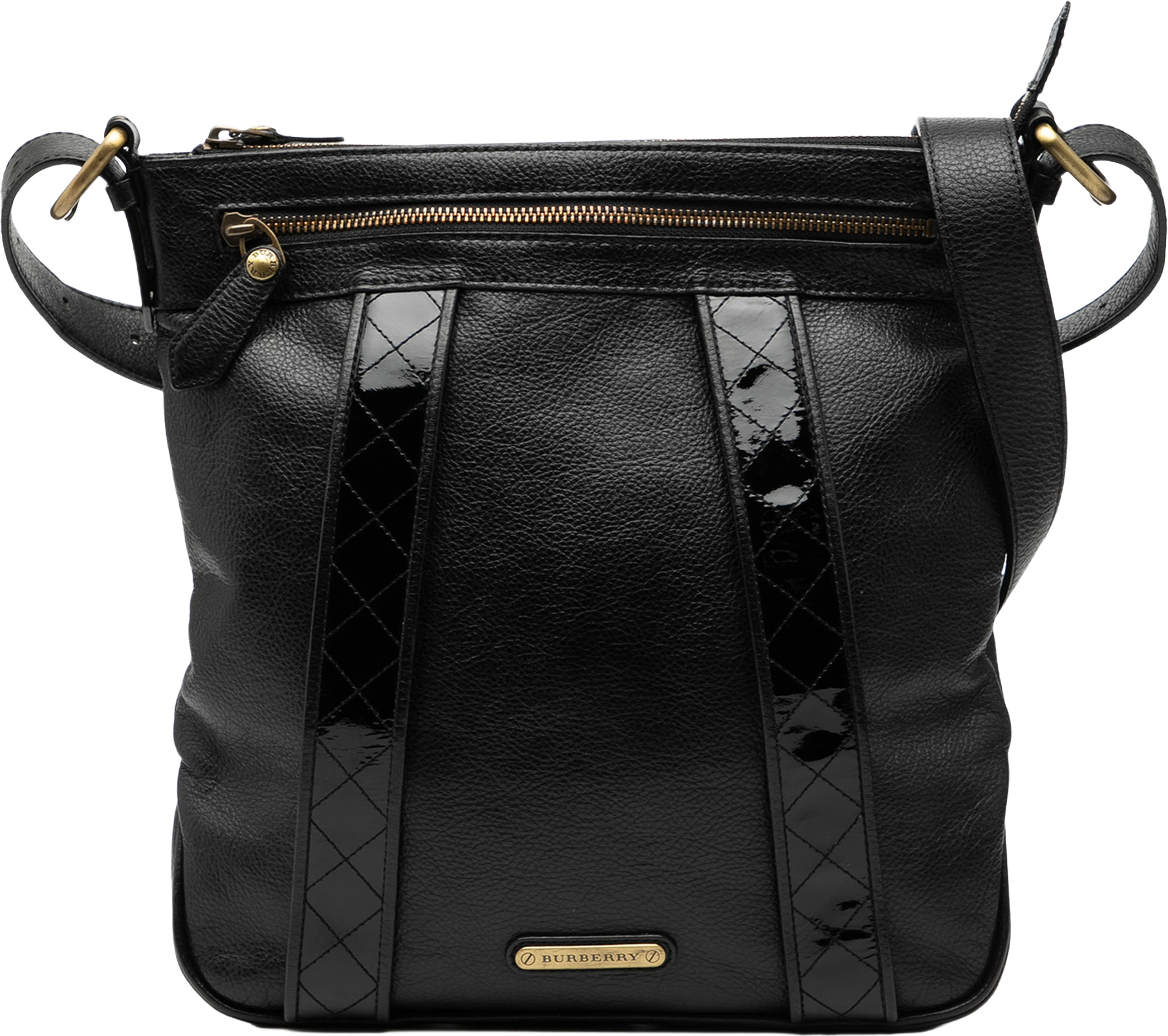 Burberry Leather Crossbody, från Luxclusif, i färgen black. Klicka för att öppna bilden i stort format