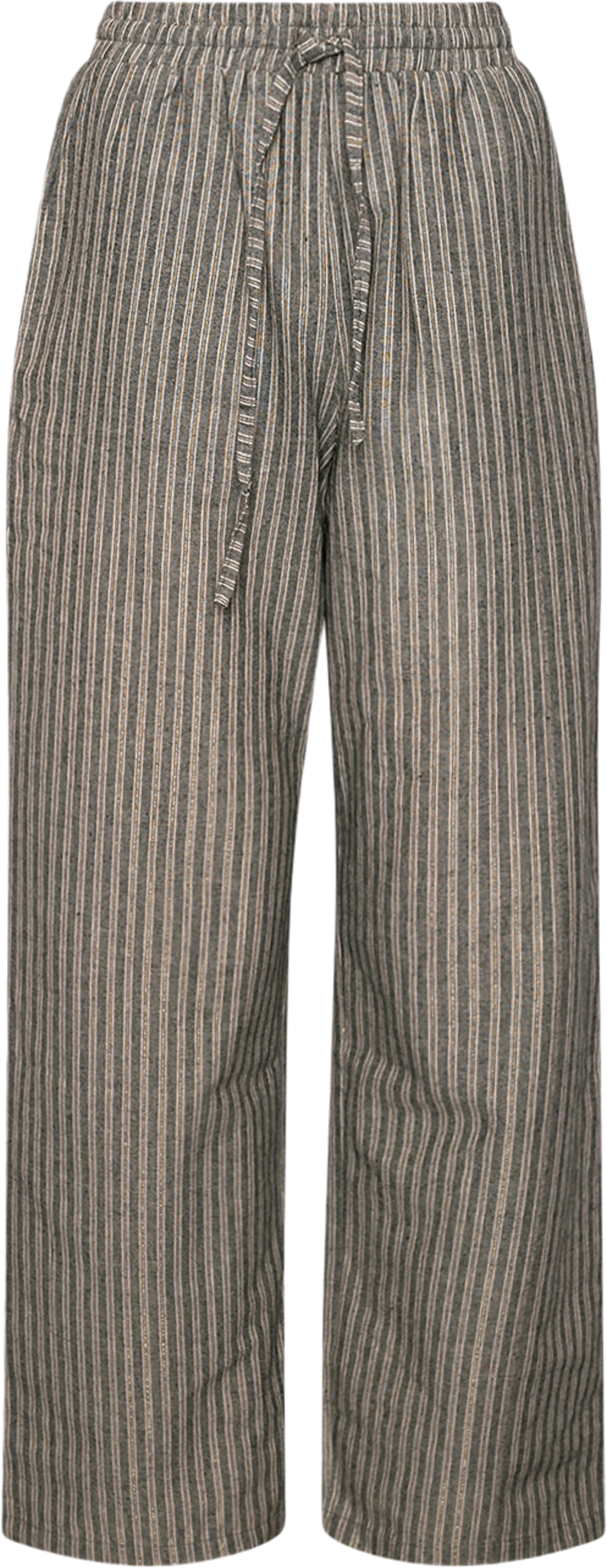 Hansina, Pants - Deepest Grey Stripe