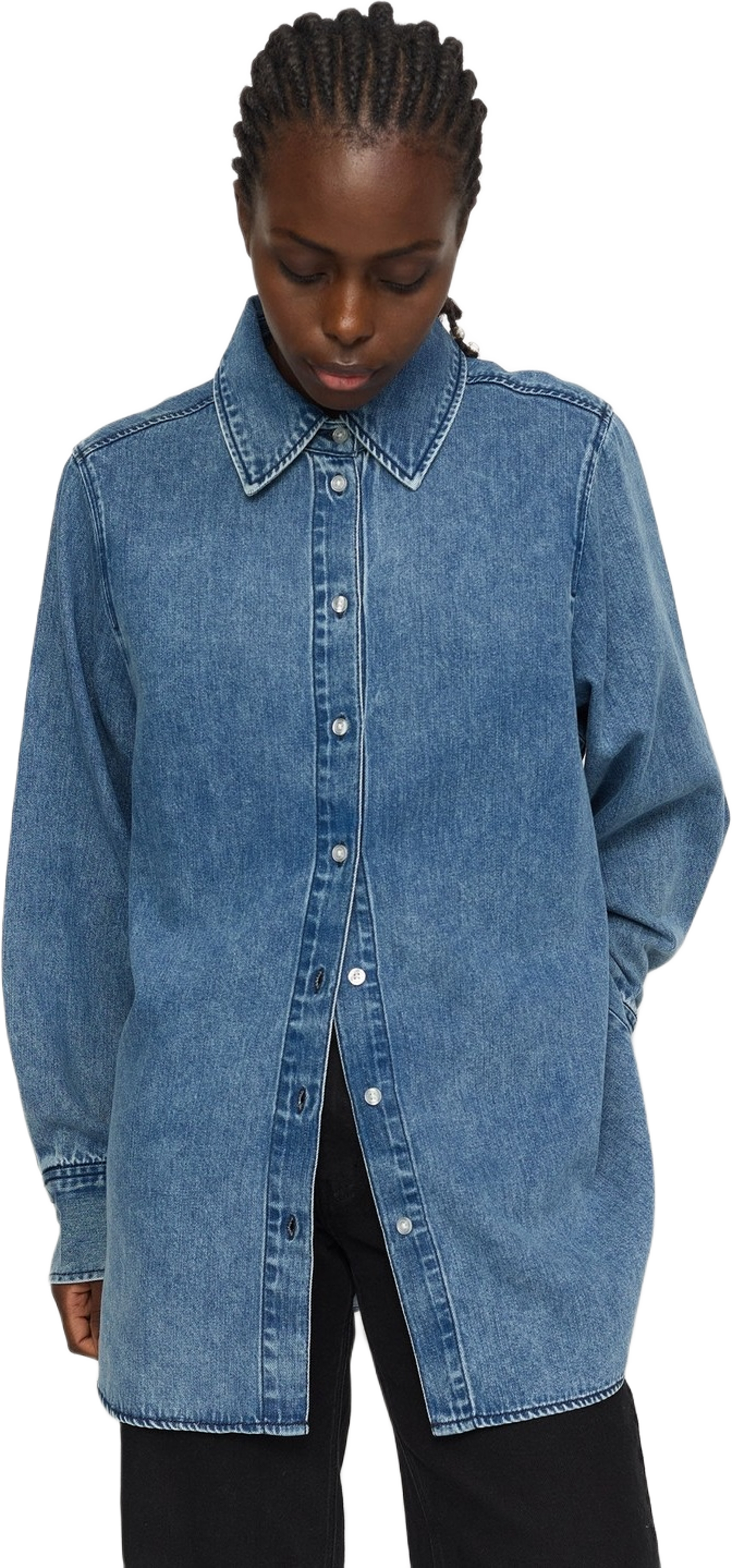 Srkeira Shirt - Dark Blue Denim