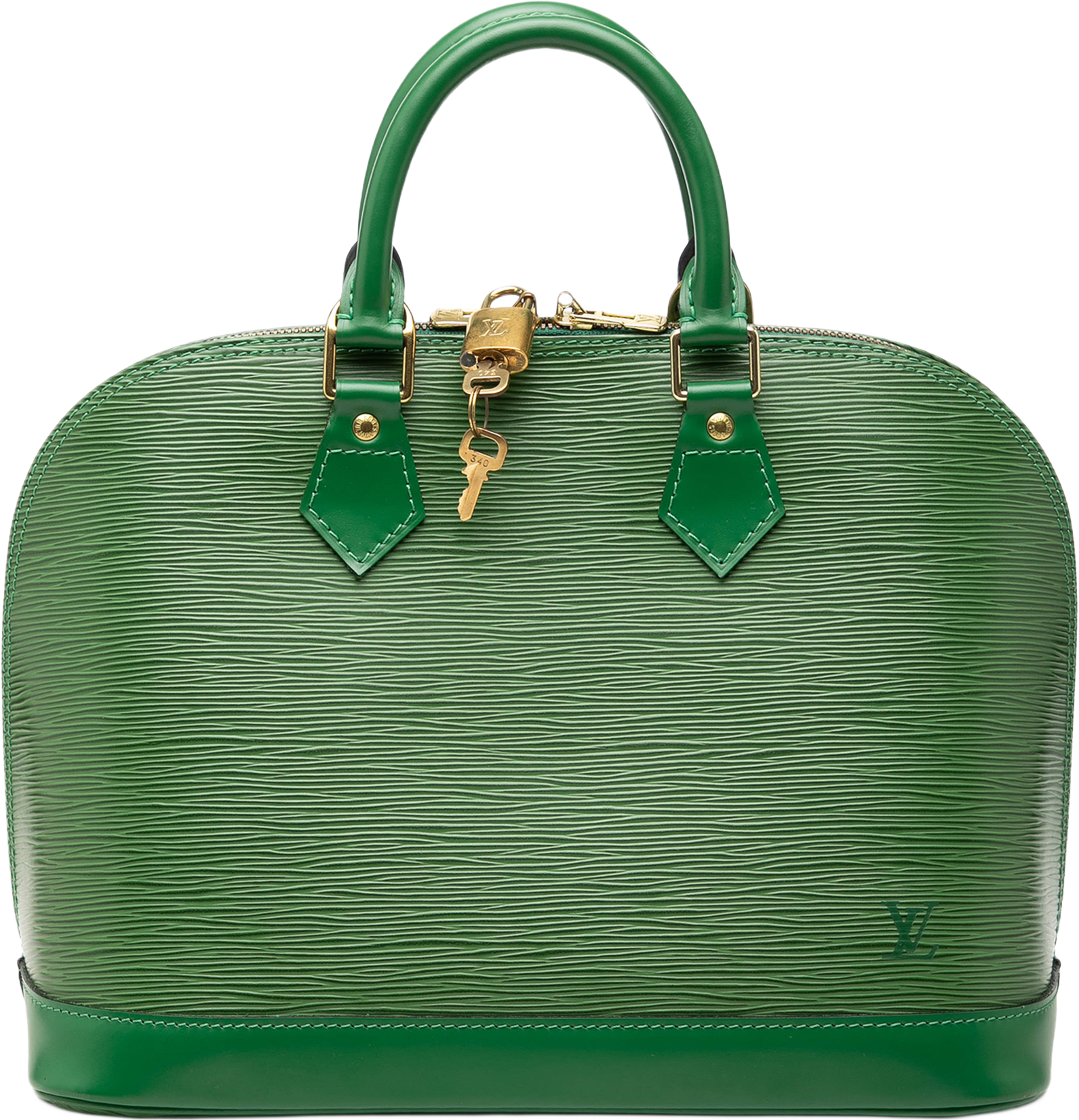 Louis Vuitton Epi Alma Pm, från Luxclusif, i färgen grön. Klicka för att öppna bilden i stort format
