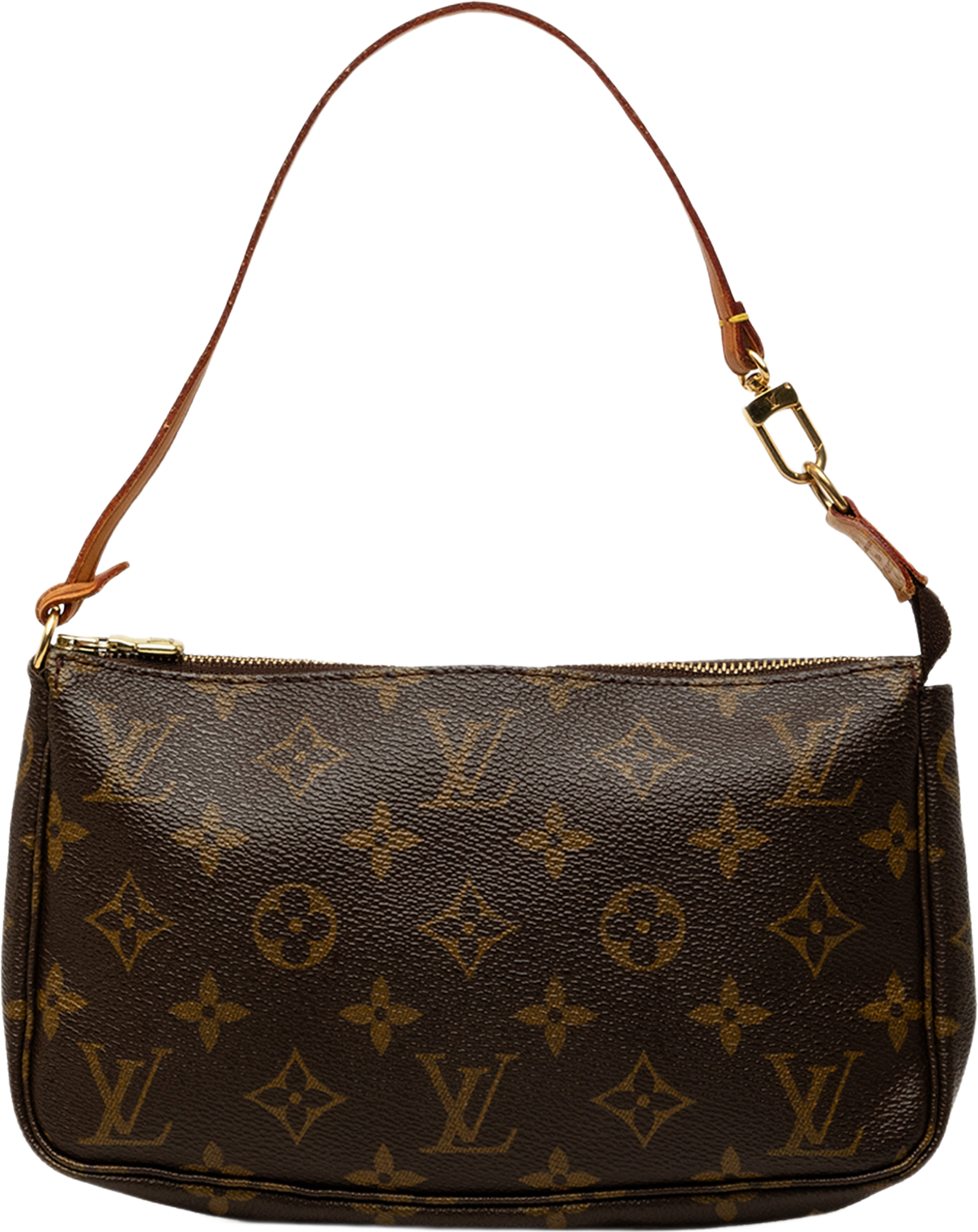 Louis Vuitton Monogram Pochette Accessoires, från Luxclusif, i färgen brun. Klicka för att öppna bilden i stort format