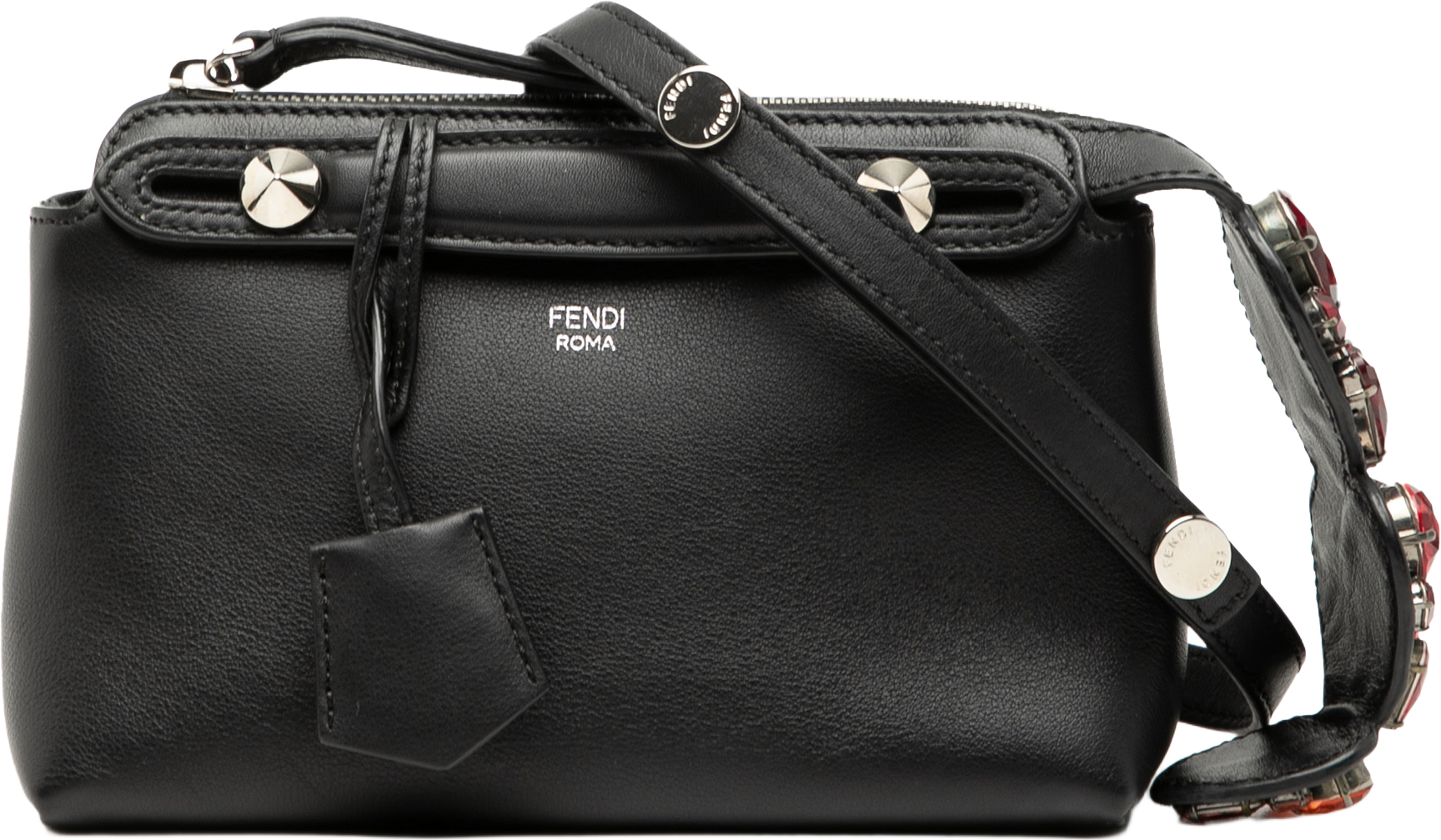 Fendi Mini Leather By The Way Satchel, från Luxclusif, i färgen black. Klicka för att öppna bilden i stort format