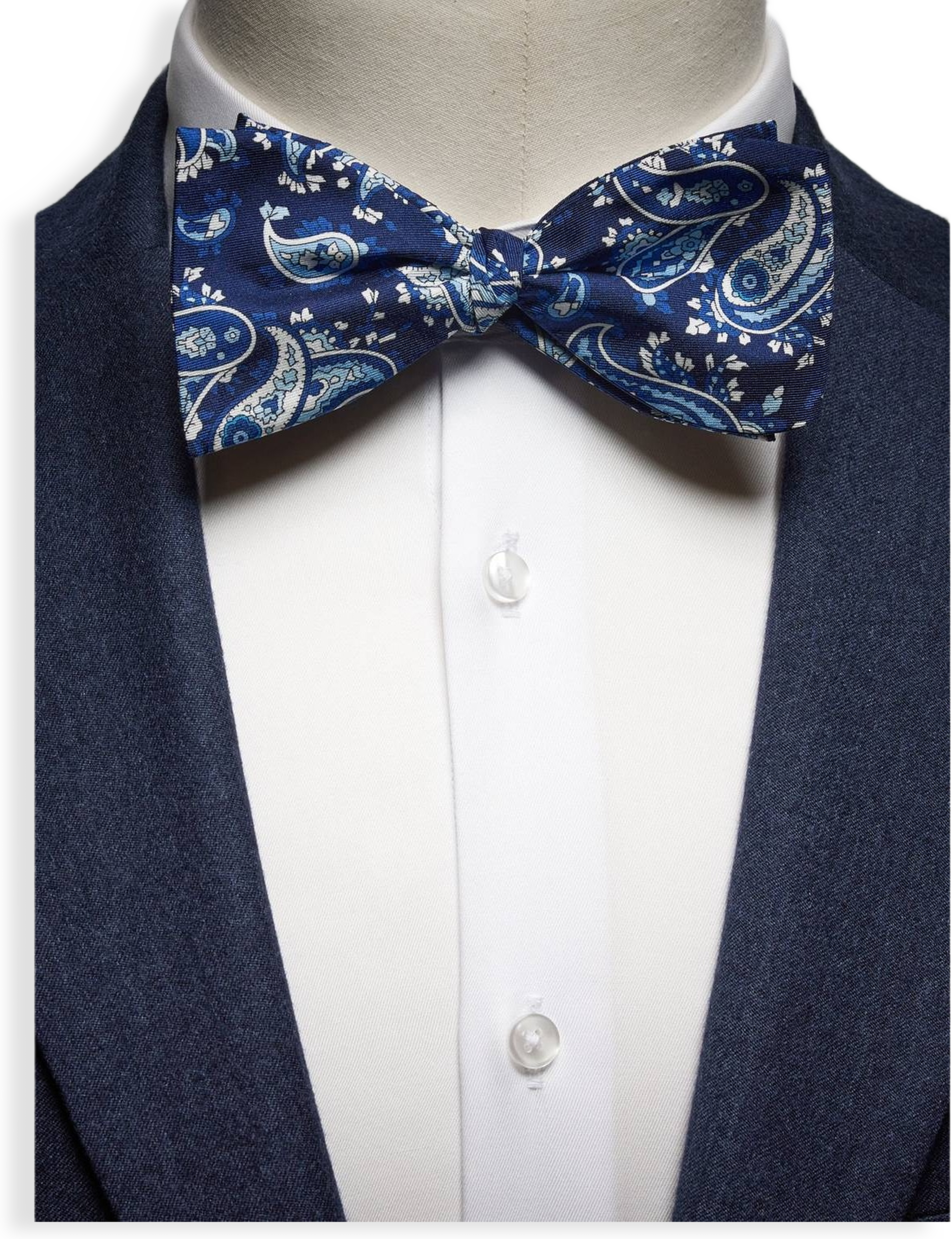 Blue Bow Tie Paisley