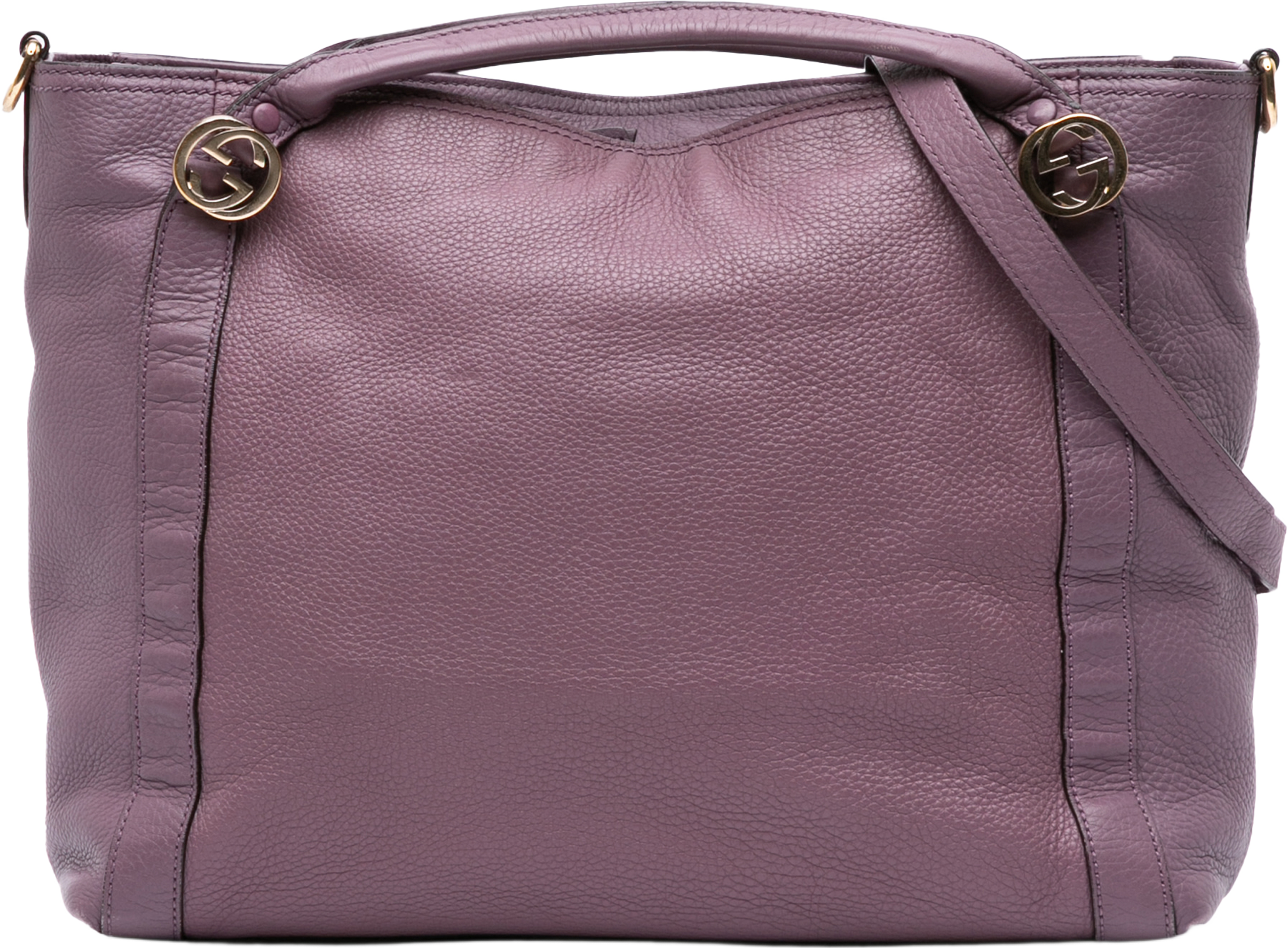 Gucci Medium Leather Miss Gg Satchel, från Luxclusif, i färgen lavender. Klicka för att öppna bilden i stort format