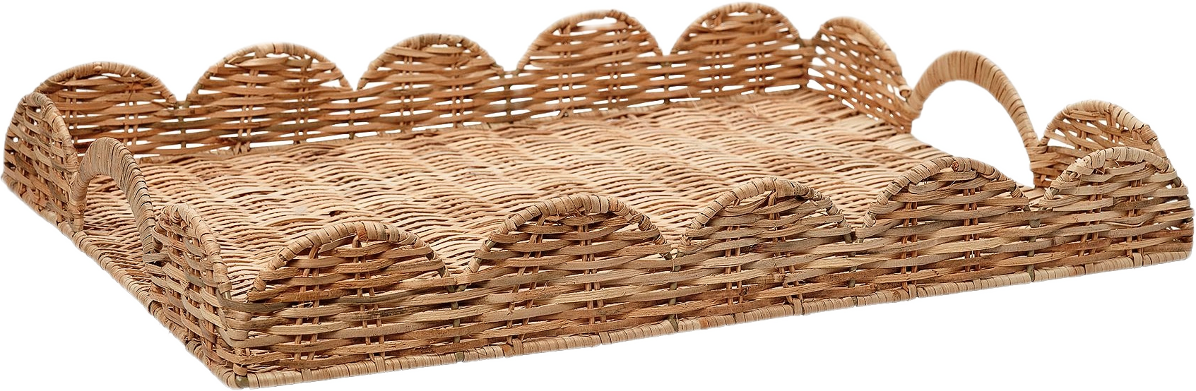 Stor Scallop Bricka - 39x52 Cm, från Pick A Poppy, i färgen natural. Klicka för att öppna bilden i stort format