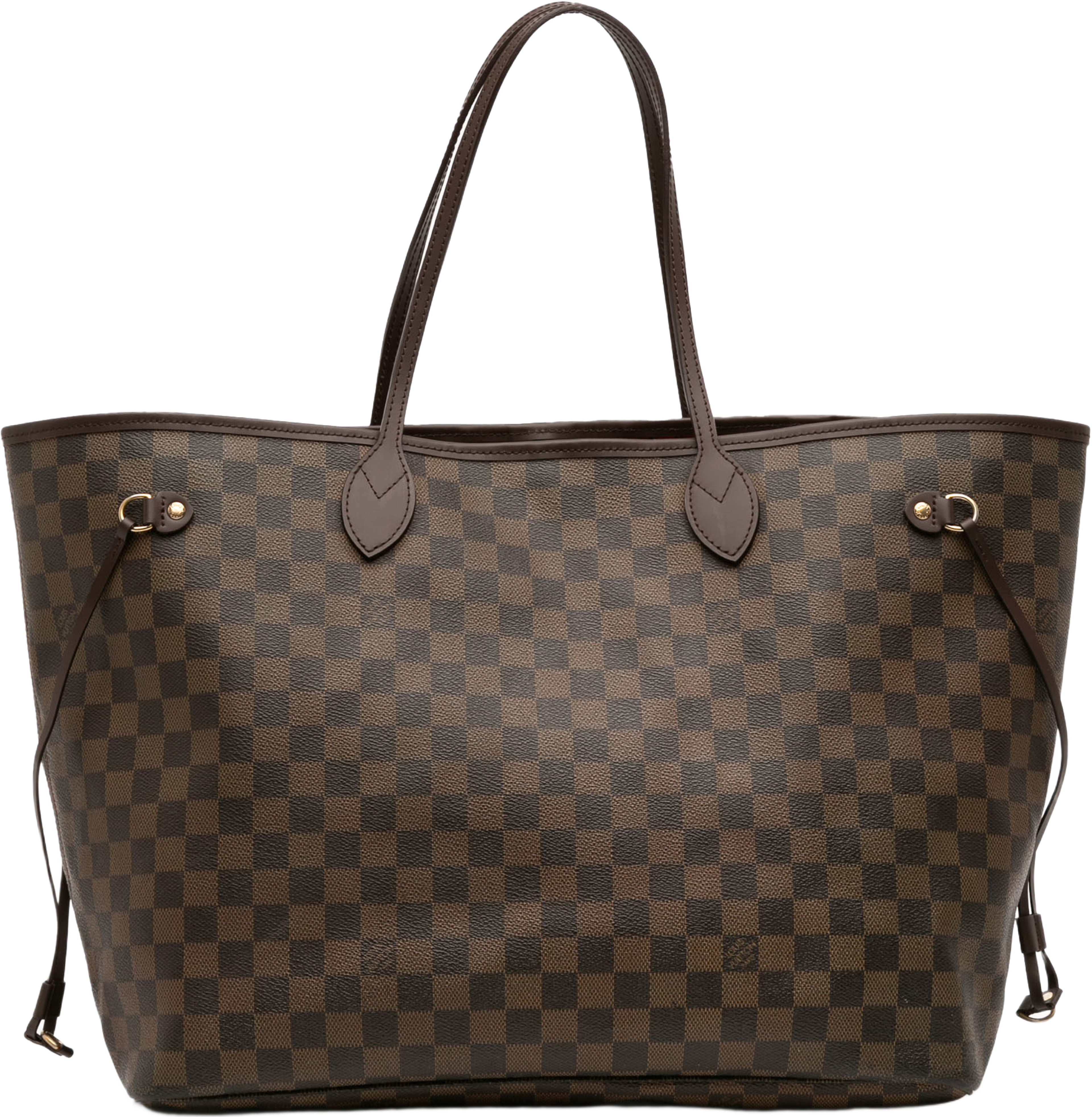 Louis Vuitton Damier Ebene Neverfull Gm, från Luxclusif, i färgen brown. Klicka för att öppna bilden i stort format