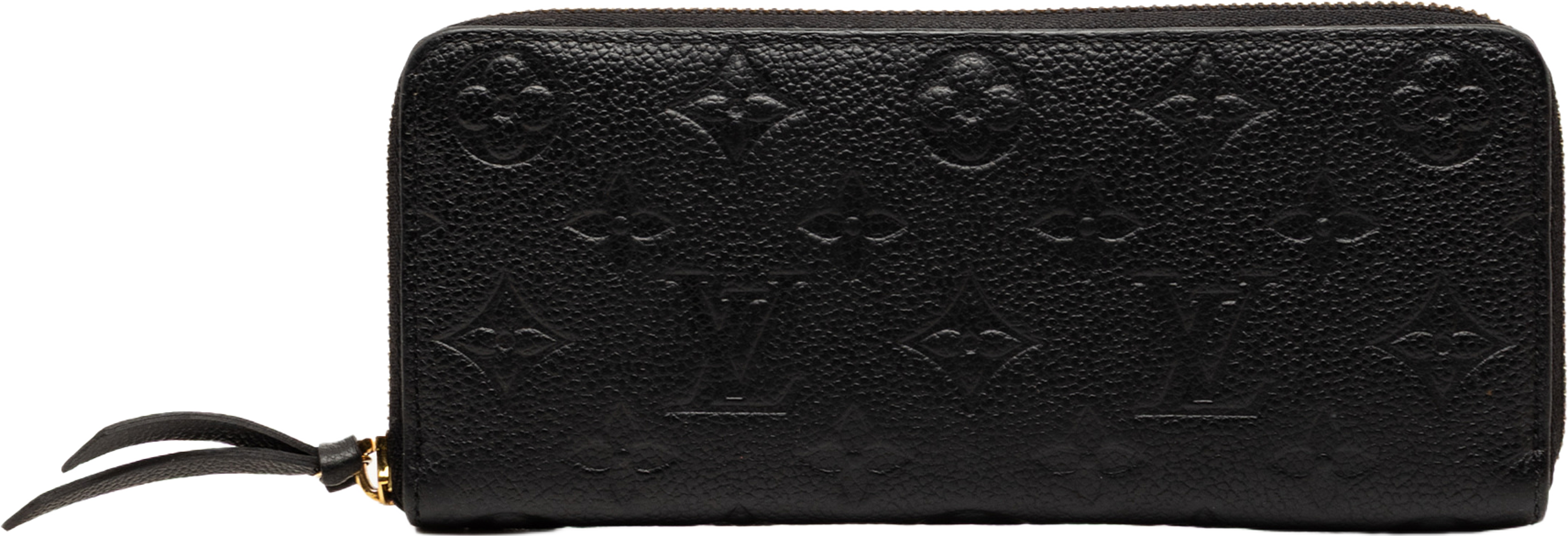 Louis Vuitton Monogram Empreinte Clemence Wallet, från Luxclusif, i färgen black. Klicka för att öppna bilden i stort format