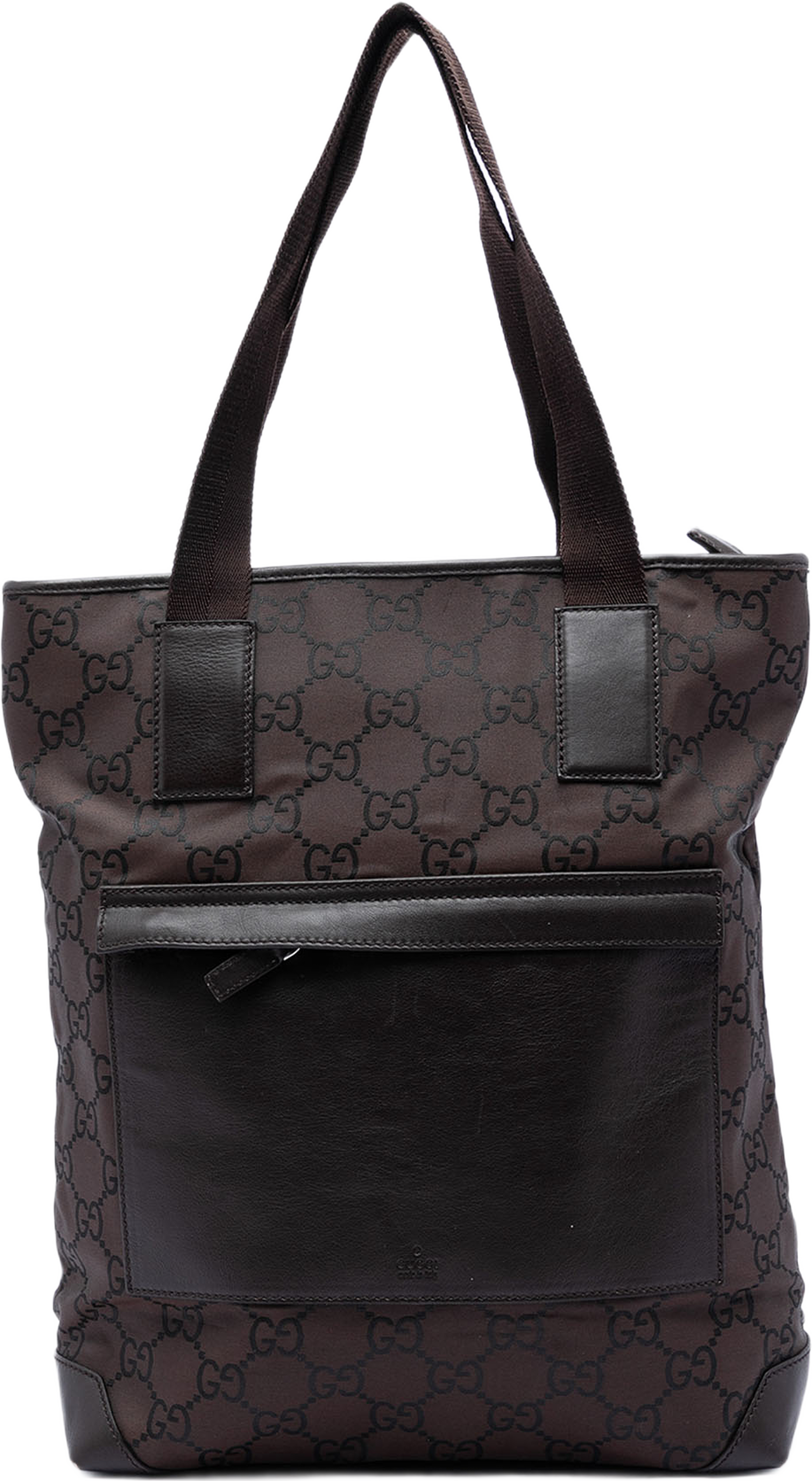 Gucci Gg Nylon Tote, från Luxclusif, i färgen brun. Klicka för att öppna bilden i stort format