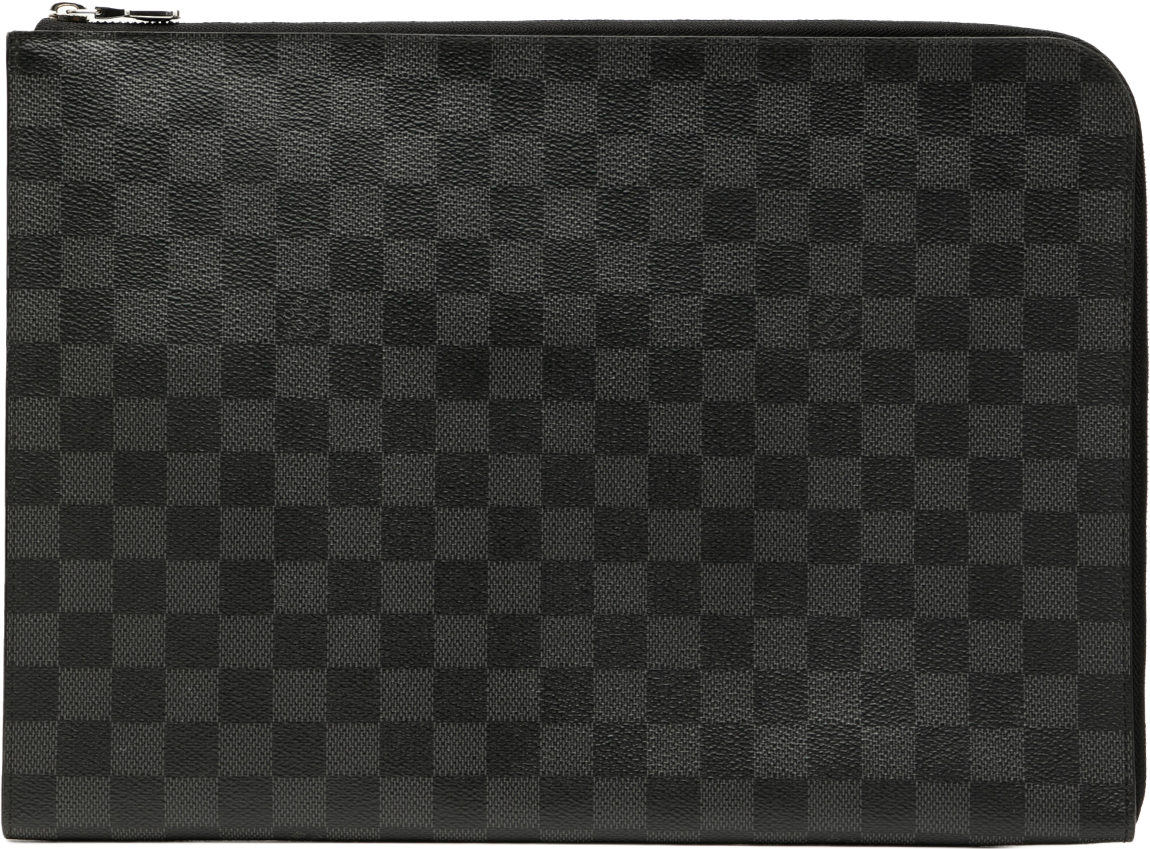 Louis Vuitton Damier Graphite Pochette Jour Gm, från Luxclusif, i färgen black. Klicka för att öppna bilden i stort format