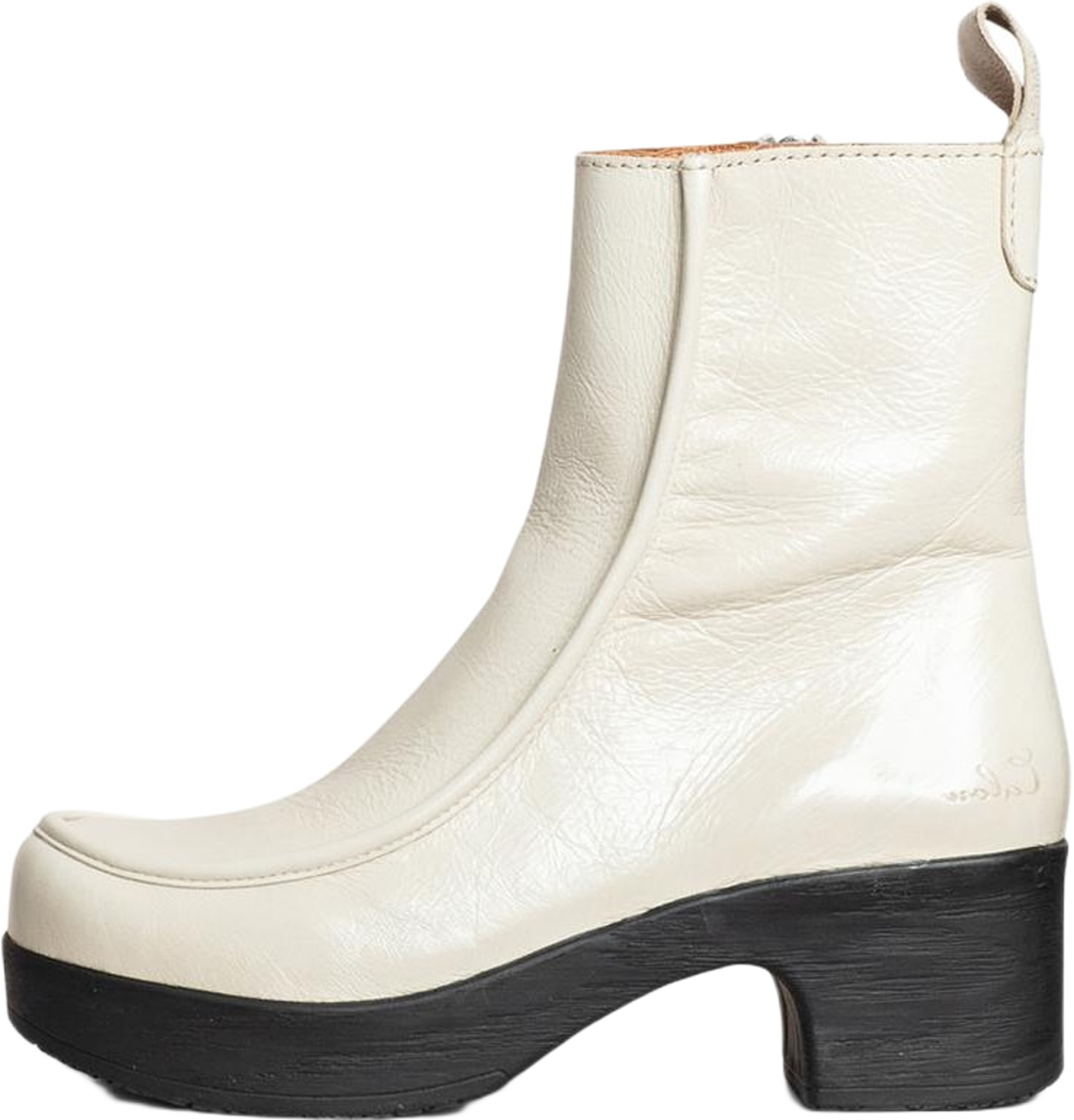 Viola Boot Patent White
