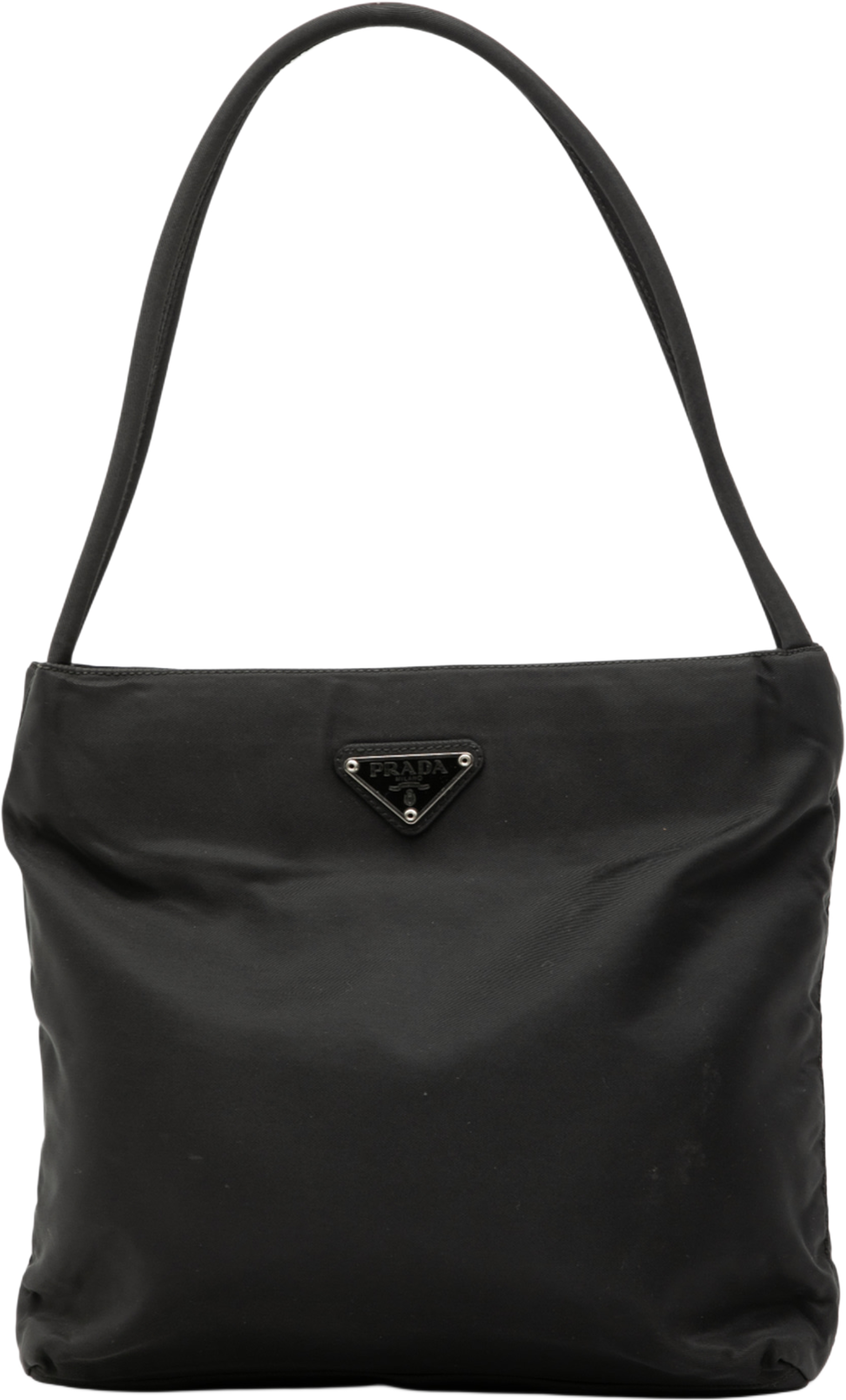 Prada Tessuto Shoulder Bag, från Luxclusif, i färgen black. Klicka för att öppna bilden i stort format