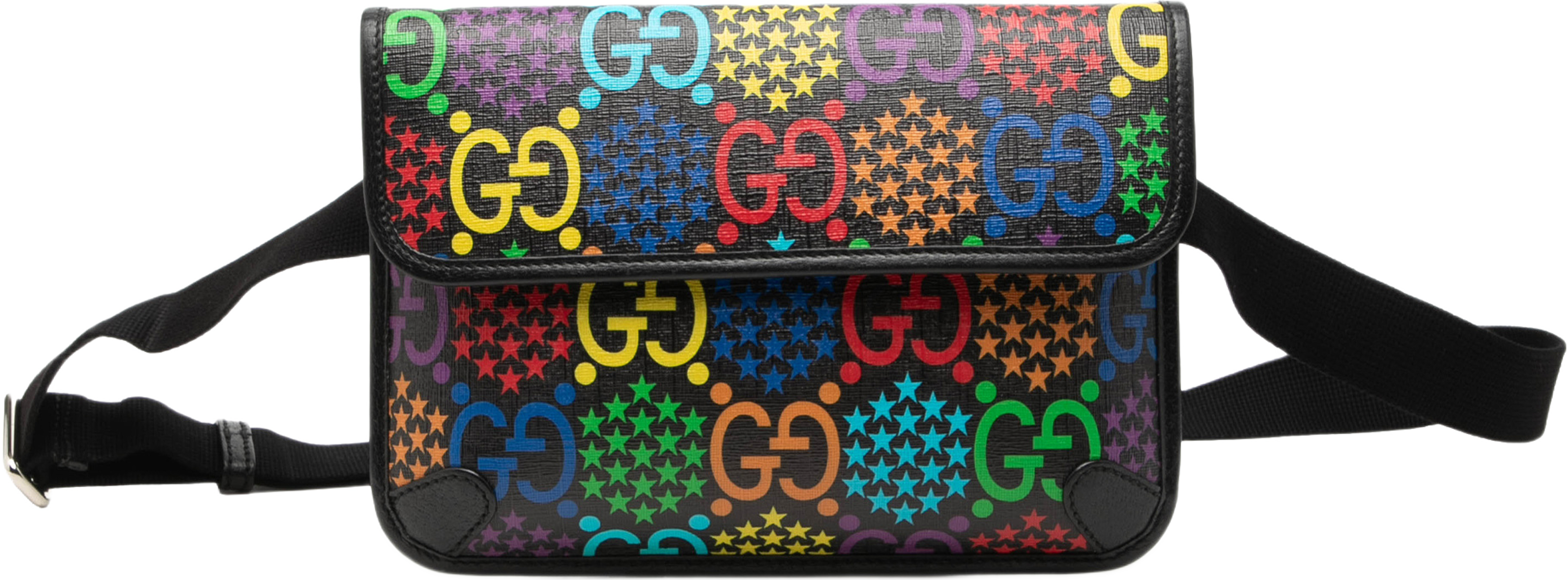 Gucci Gg Supreme Psychedelic Belt Bag, från Luxclusif, i färgen svart. Klicka för att öppna bilden i stort format