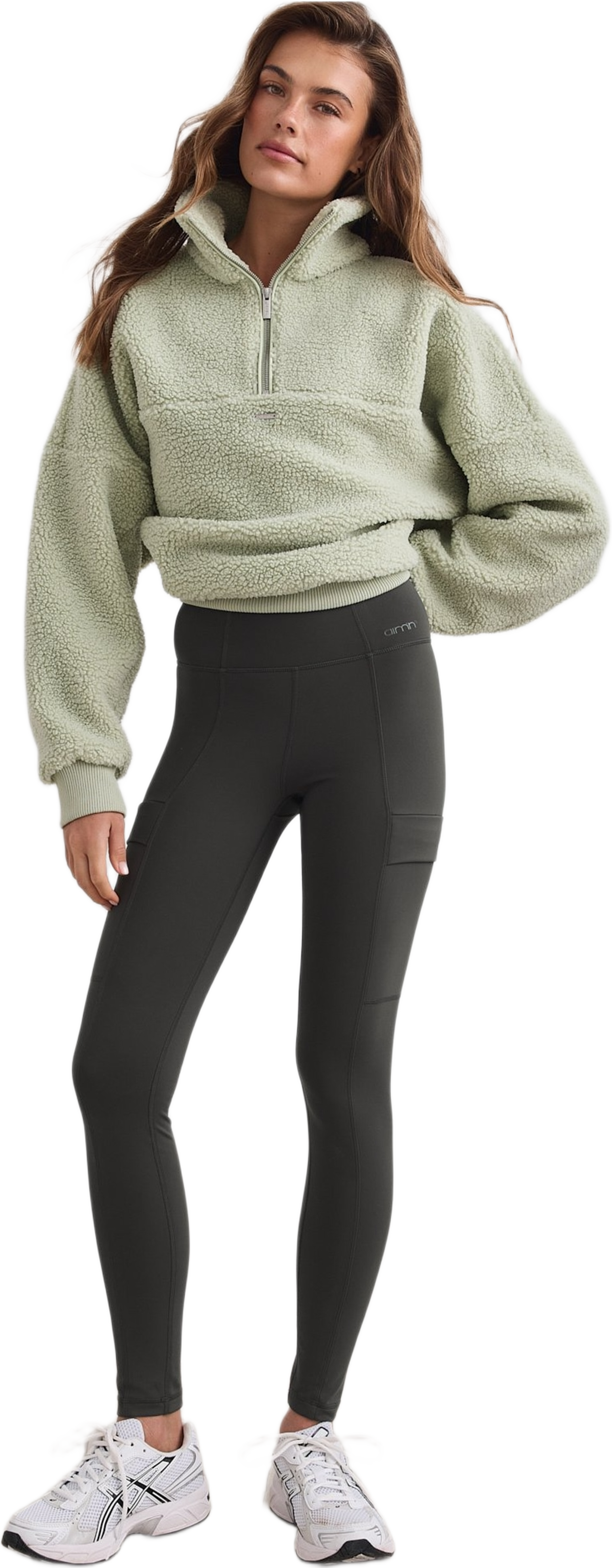 Warming Pocket Tights, från aim'n, i färgen dark ivy. Klicka för att öppna bilden i stort format