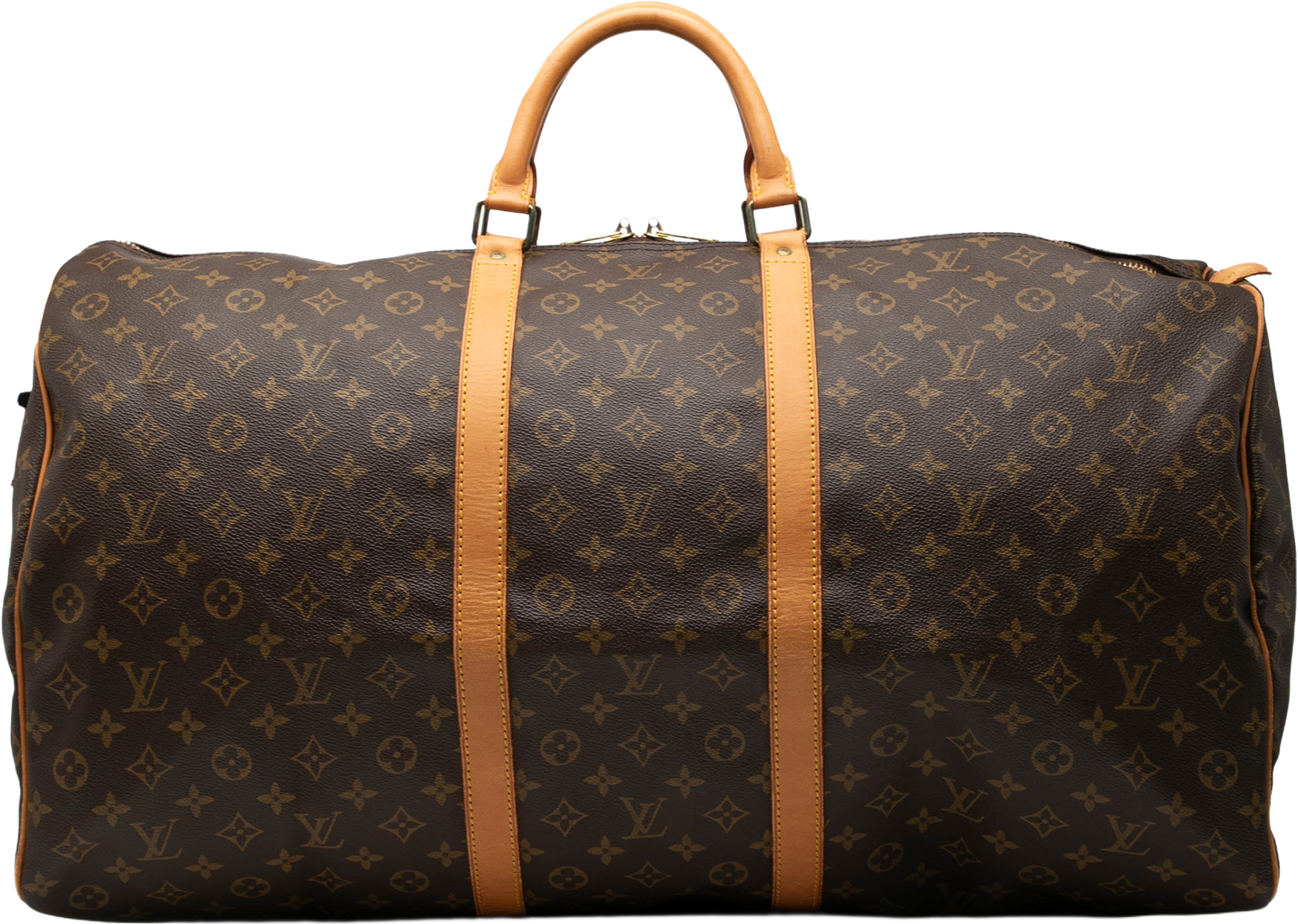 Louis Vuitton Monogram Keepall 60, från Luxclusif, i färgen brown. Klicka för att öppna bilden i stort format