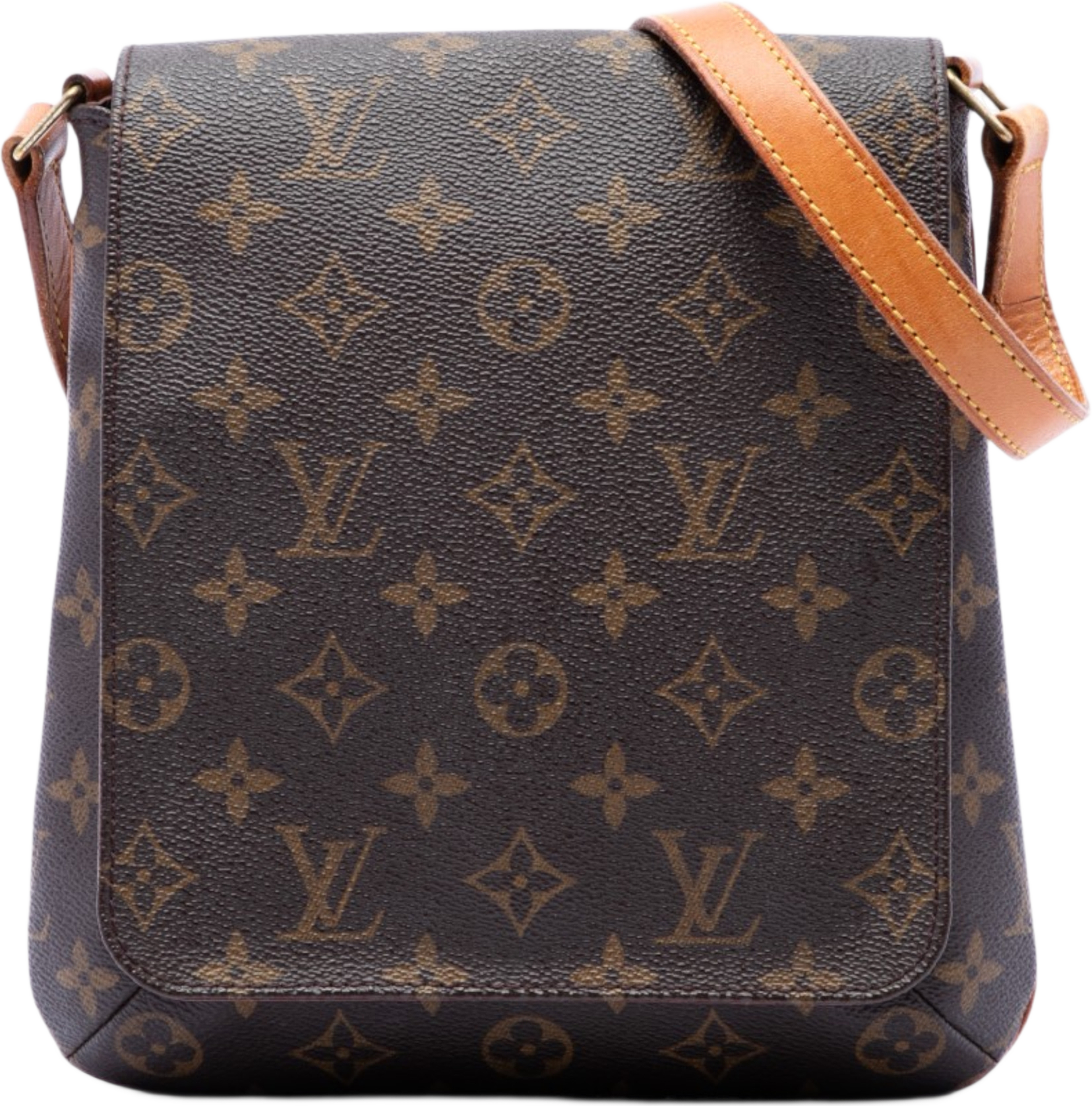 Louis Vuitton Monogram Musette Salsa Pm Short Strap, från Luxclusif, i färgen brun. Klicka för att öppna bilden i stort format