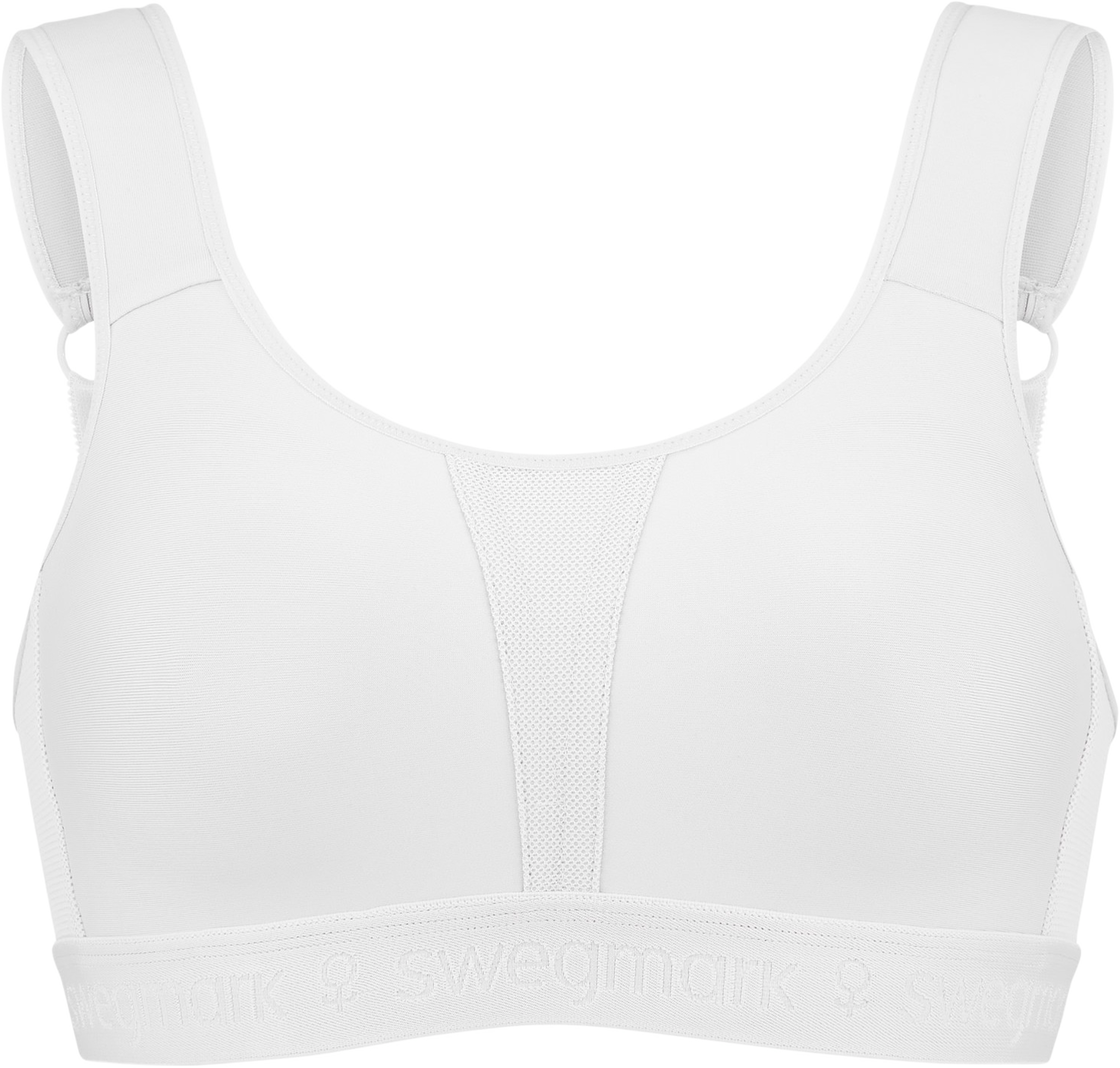Kimberly Iconic Sport-bh, från Swegmark, i färgen white. Klicka för att öppna bilden i stort format