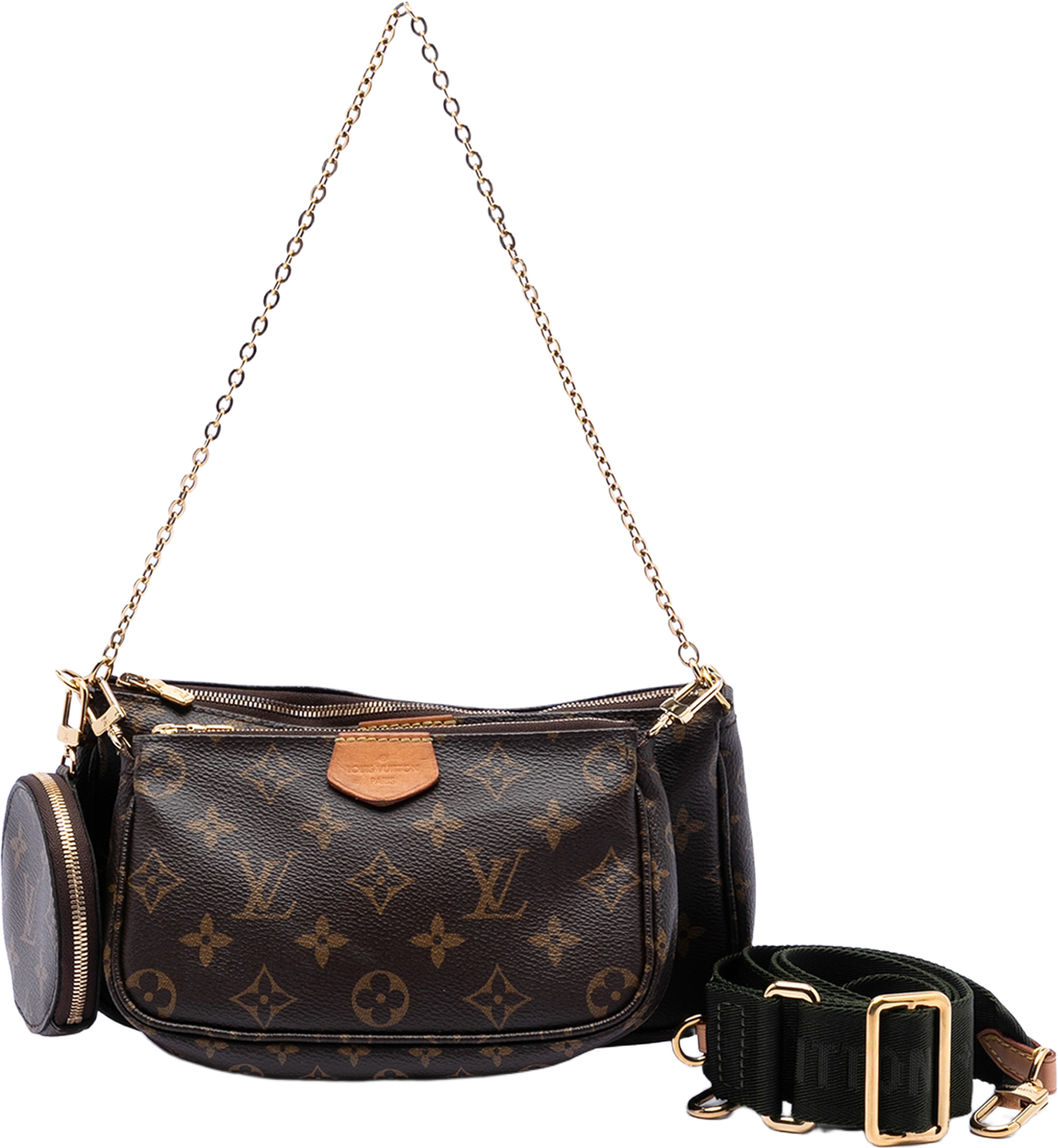 Louis Vuitton Monogram Multi Pochette Accessoires, från Luxclusif, i färgen brown. Klicka för att öppna bilden i stort format