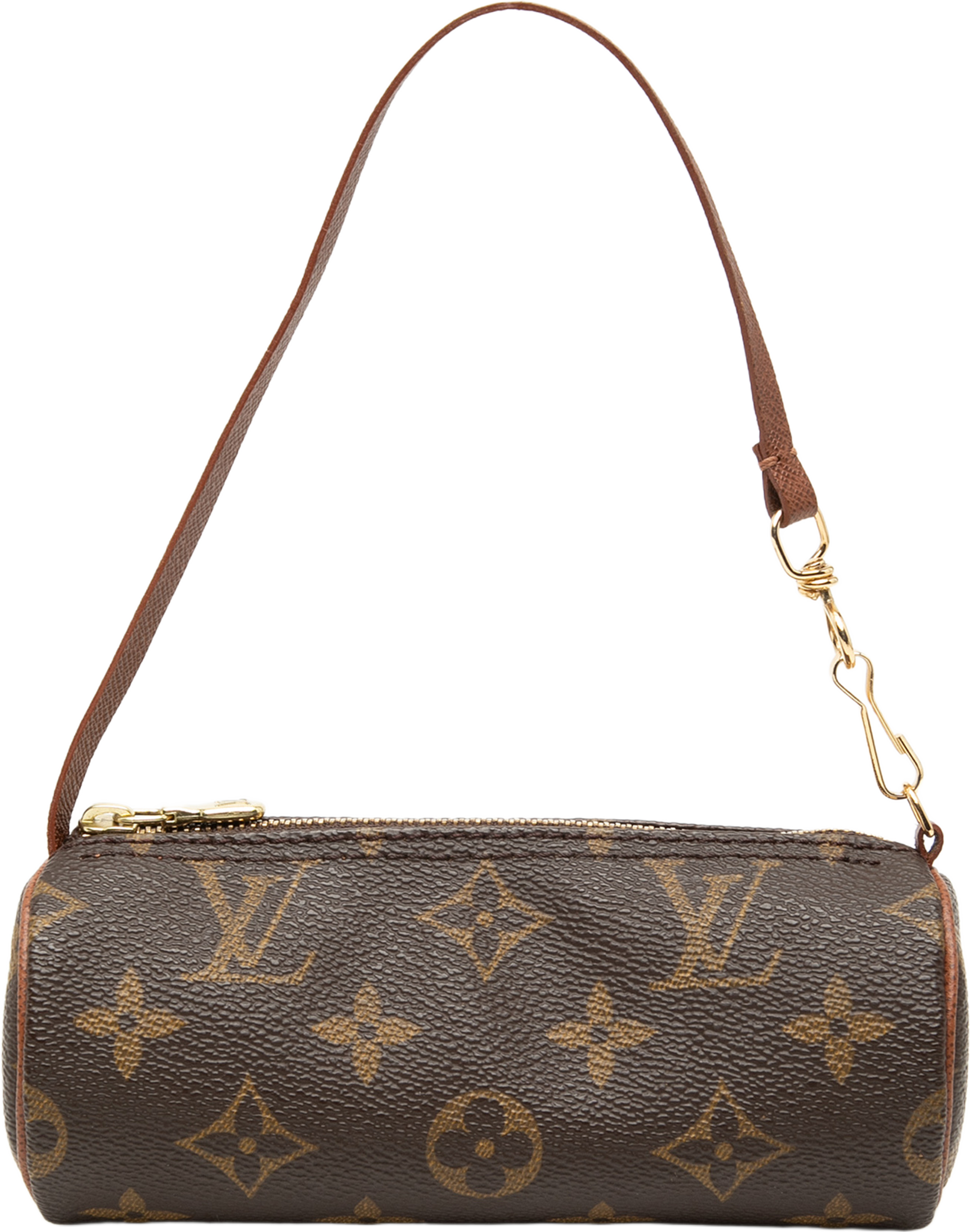 Louis Vuitton Monogram Papillon Pochette, från Luxclusif, i färgen brown. Klicka för att öppna bilden i stort format