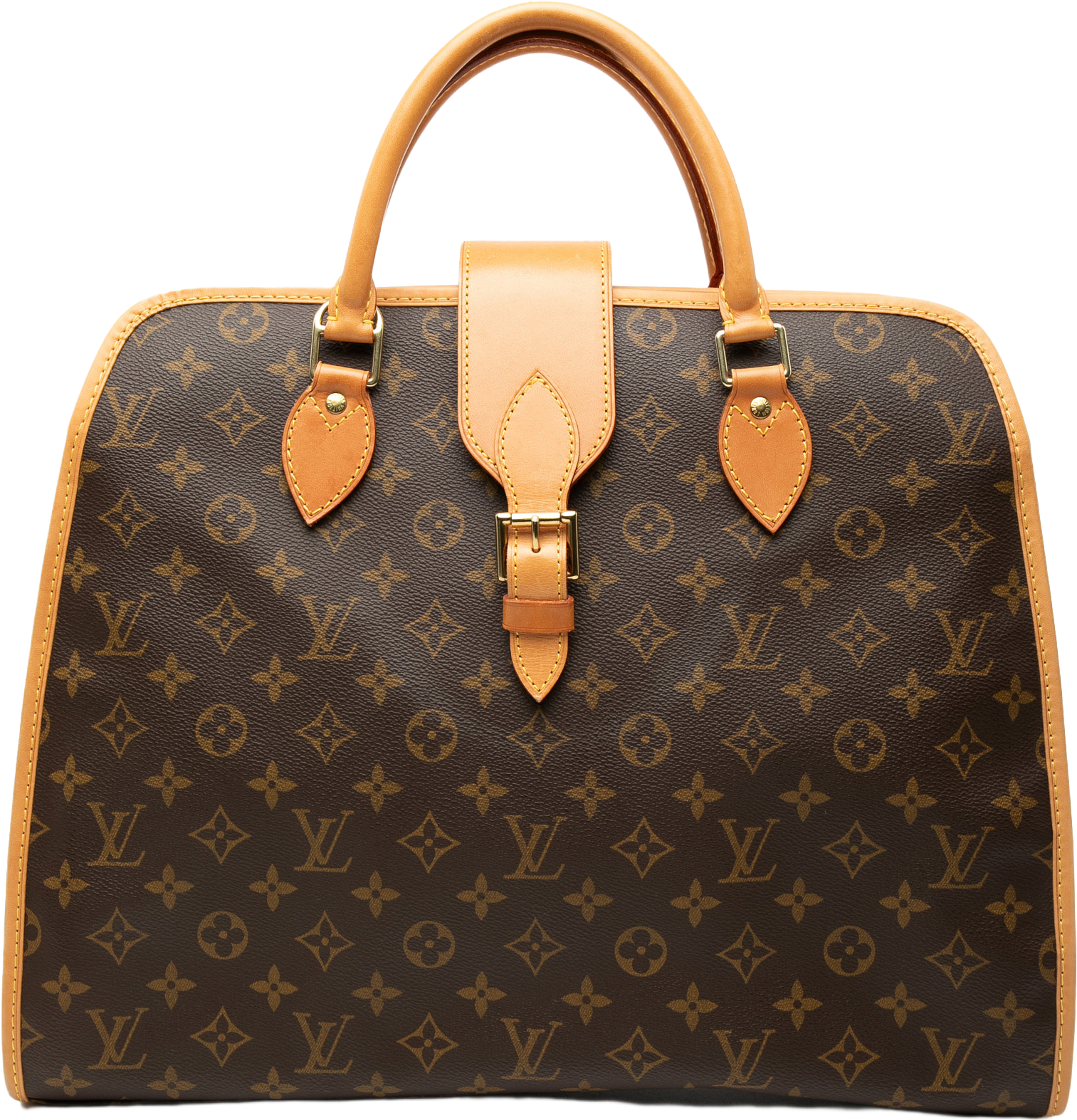 Louis Vuitton Monogram Rivoli Briefcase, från Luxclusif, i färgen brown. Klicka för att öppna bilden i stort format