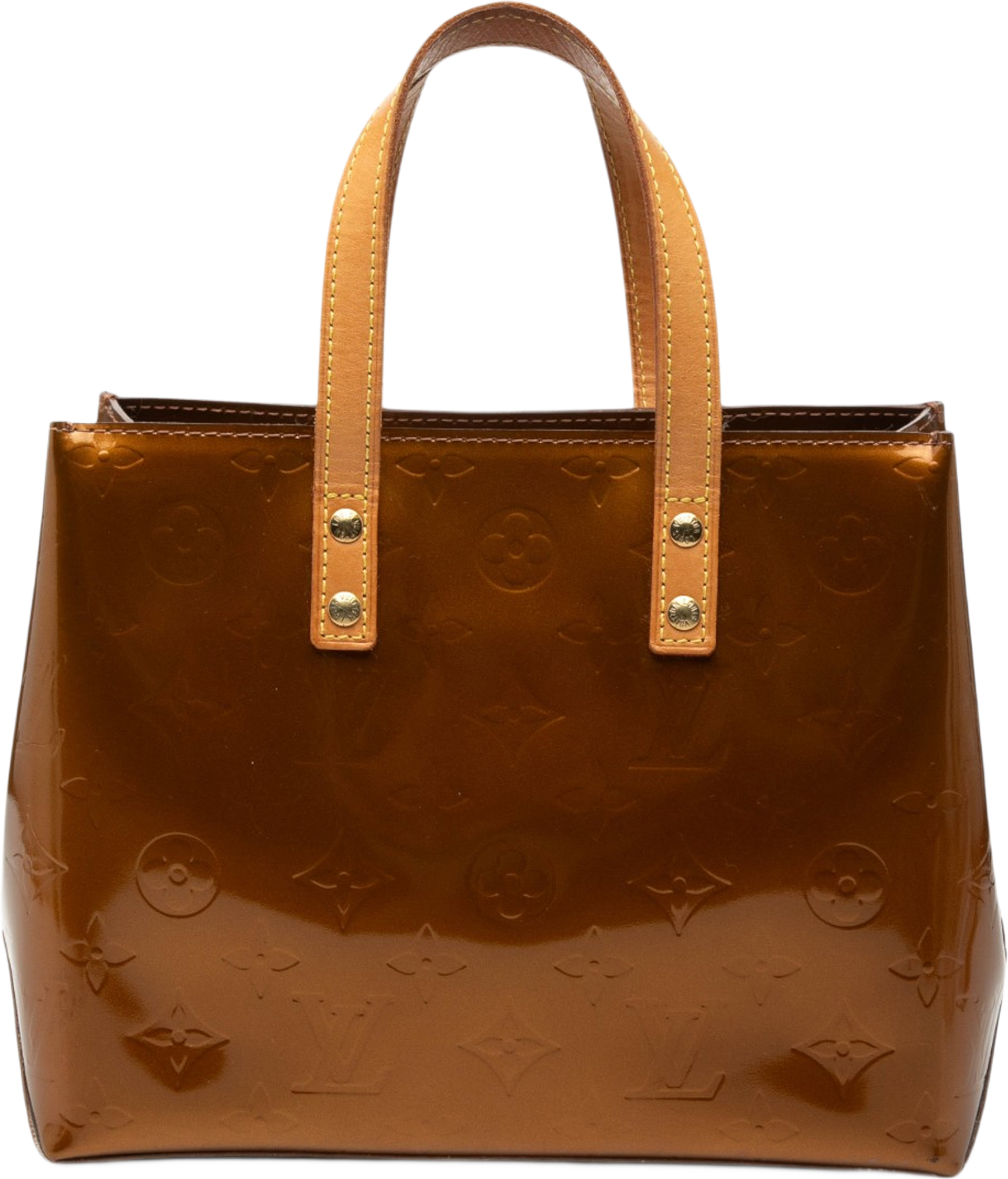 Louis Vuitton Monogram Vernis Reade Pm, från Luxclusif, i färgen brun. Klicka för att öppna bilden i stort format
