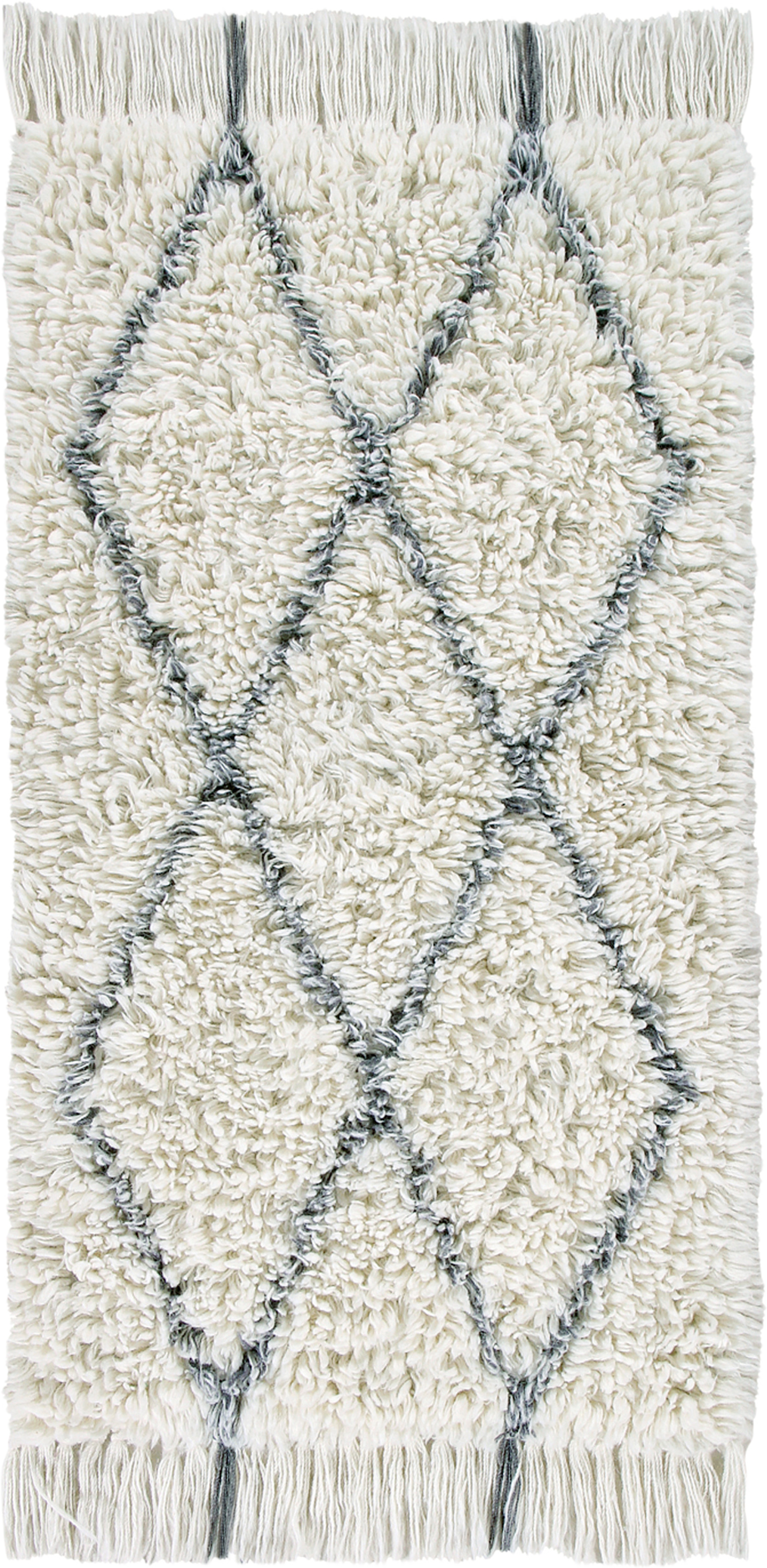 Tvättbar Ullmatta Woolable Berber Soul S, från LORENA CANALS, i färgen natural, charcoal. Klicka för att öppna bilden i stort format