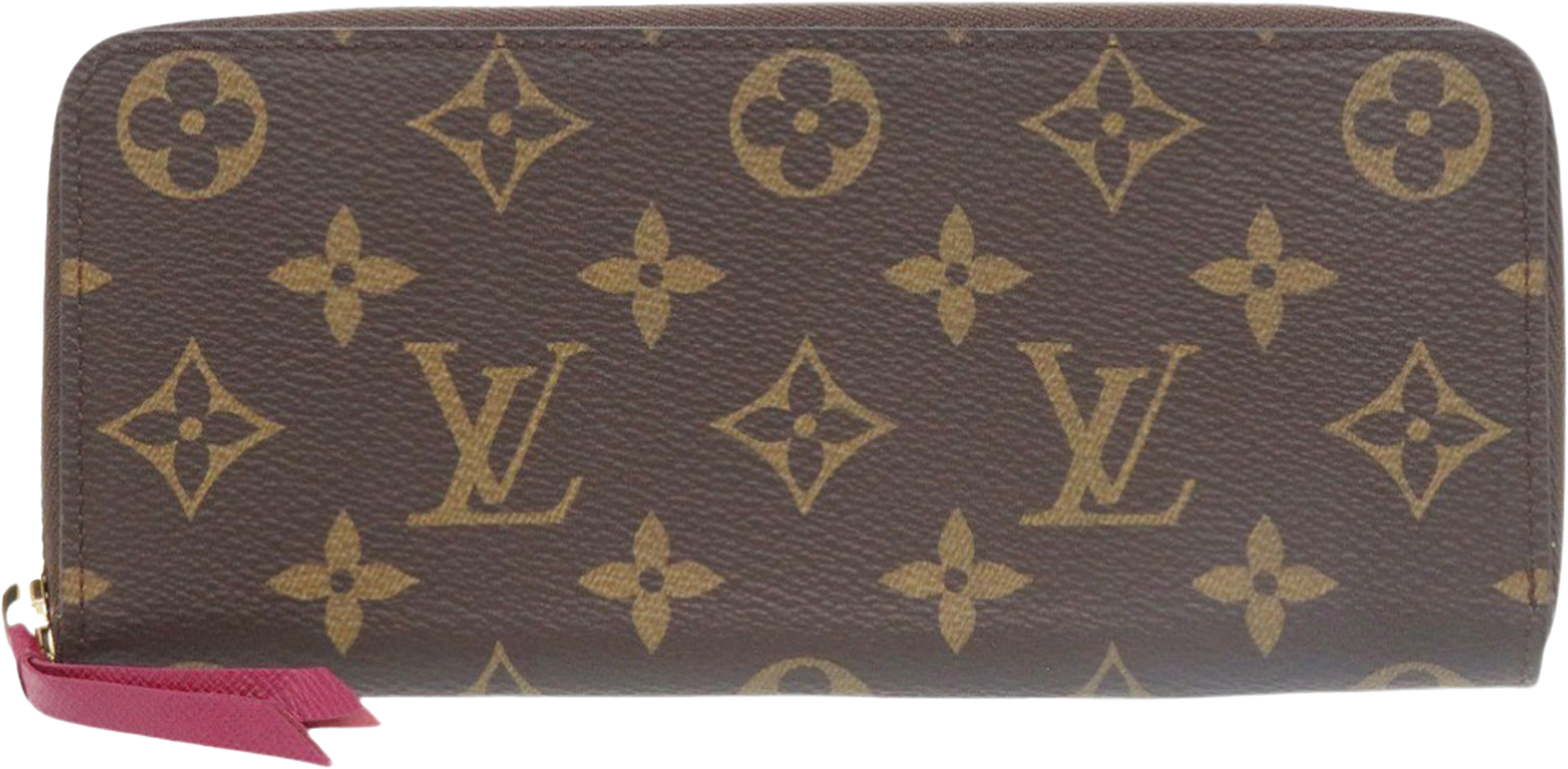 Louis Vuitton Monogram Clemence Long Wallet, från Luxclusif, i färgen brown. Klicka för att öppna bilden i stort format