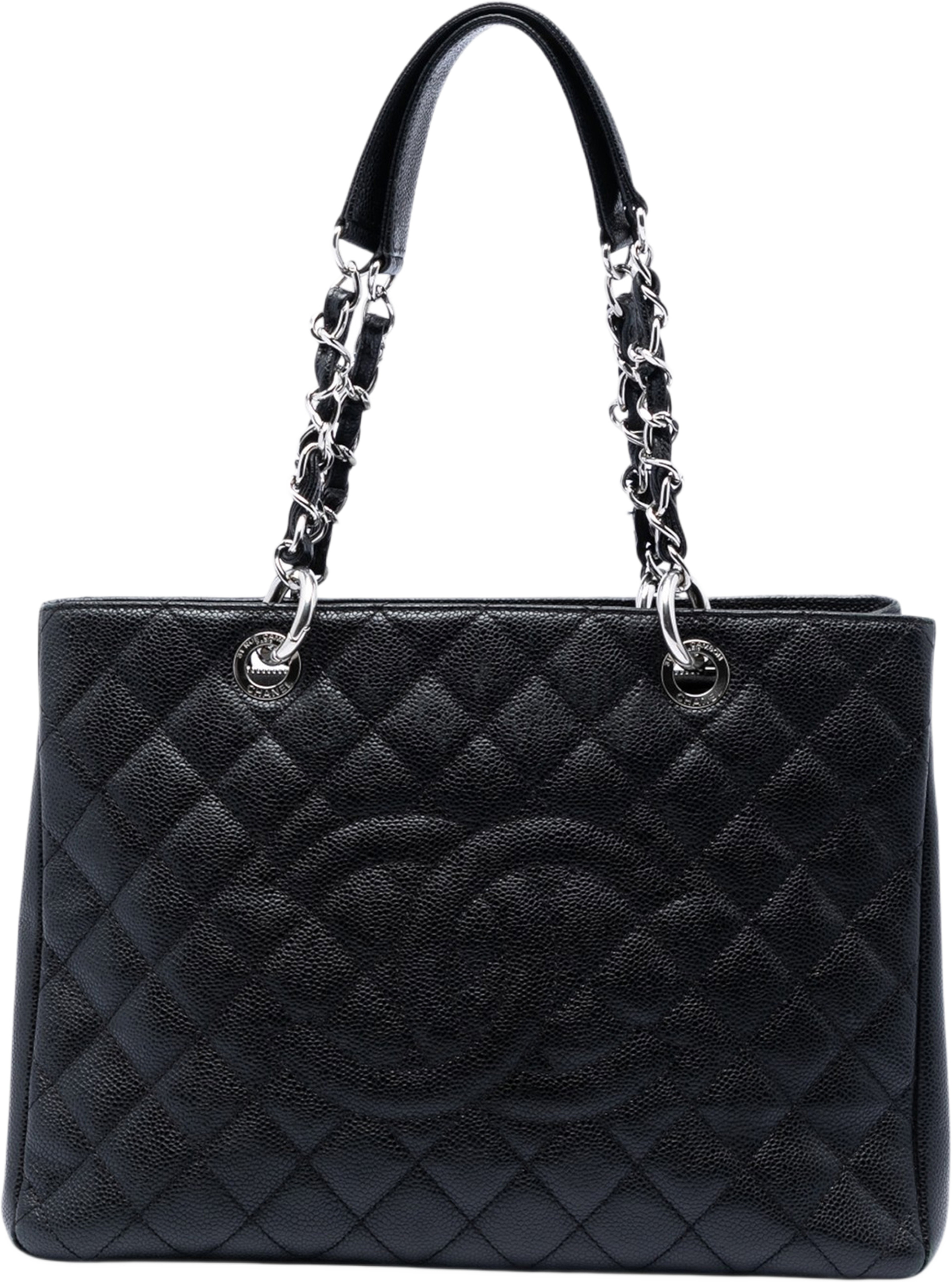 Chanel Caviar Grand Shopping Tote, från Luxclusif, i färgen black. Klicka för att öppna bilden i stort format
