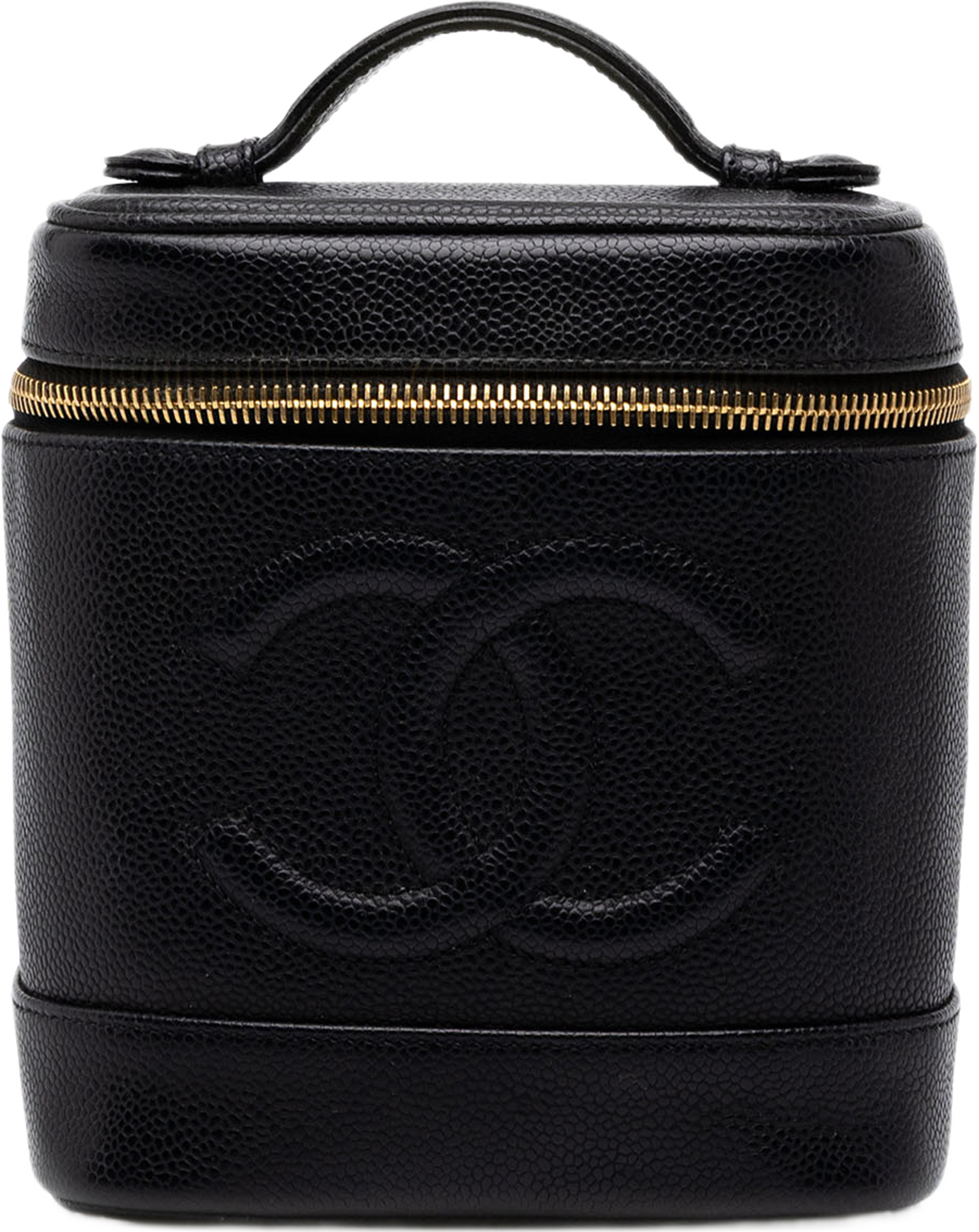 Chanel Cc Caviar Vanity Bag, från Luxclusif, i färgen svart. Klicka för att öppna bilden i stort format