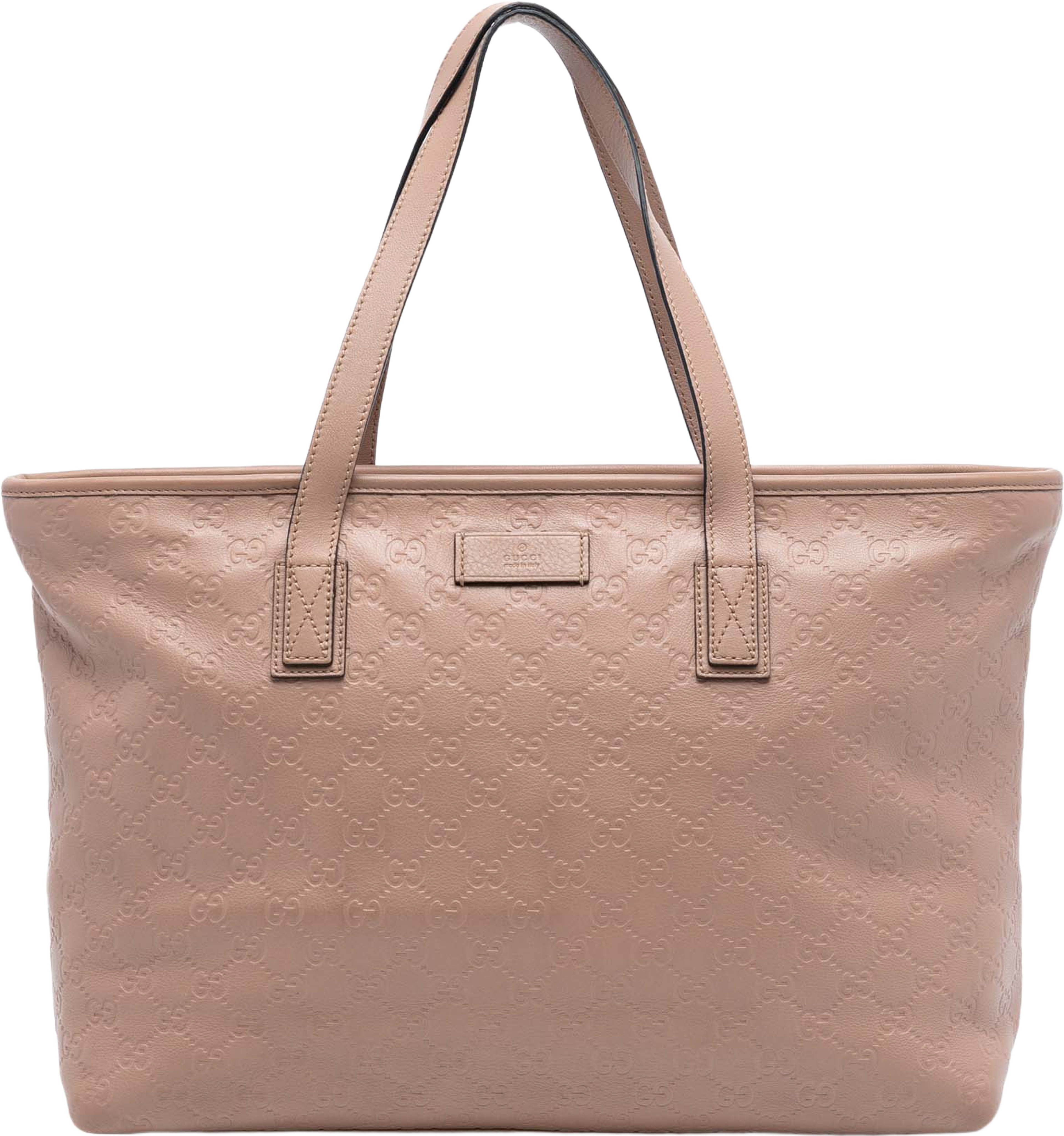 Gucci Medium Guccissima Tote, från Luxclusif, i färgen nude. Klicka för att öppna bilden i stort format