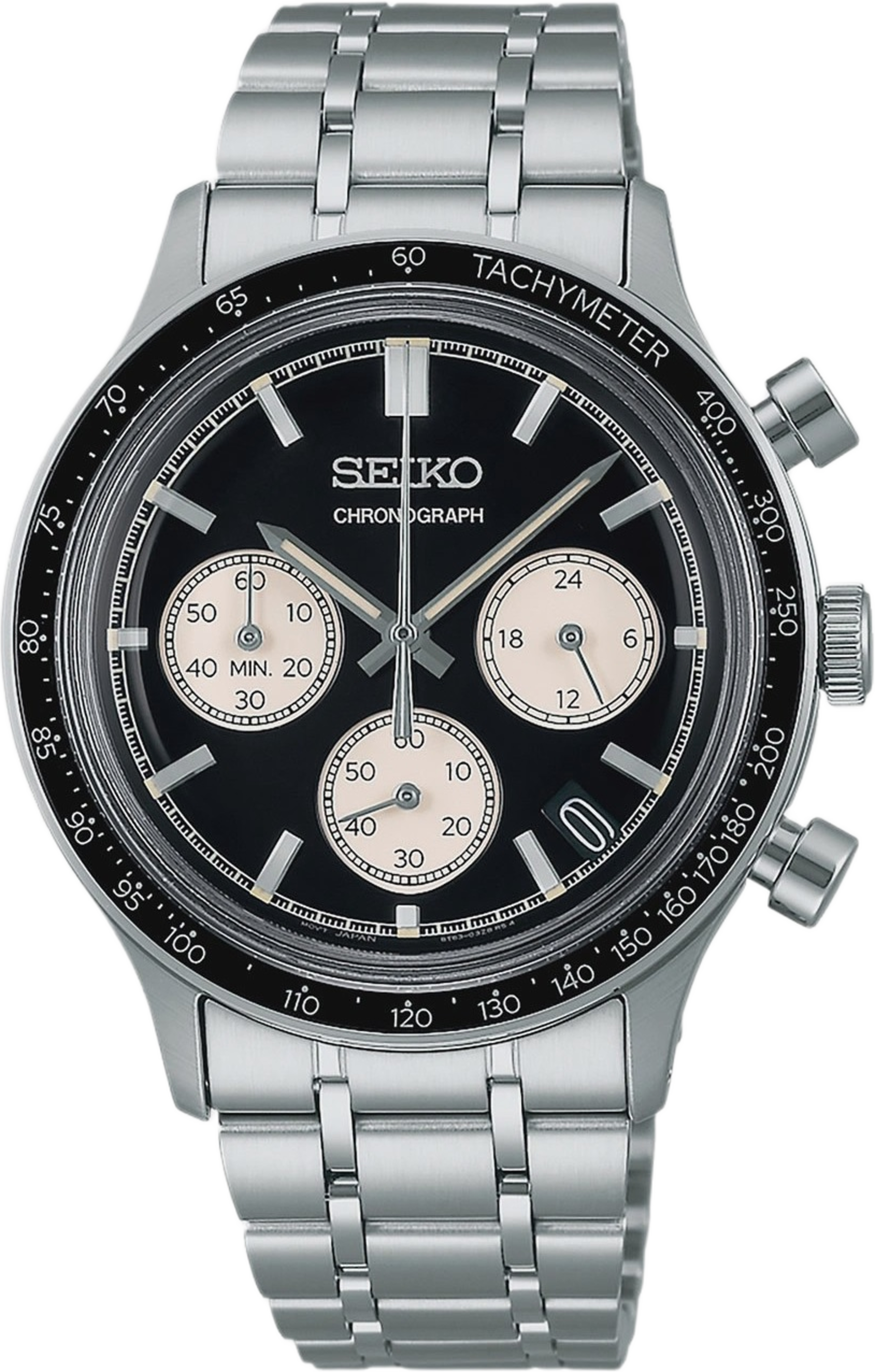 Seiko Classic Svart/stål, Metallband - Ssb479p1, från Seiko, i färgen 1. Klicka för att öppna bilden i stort format