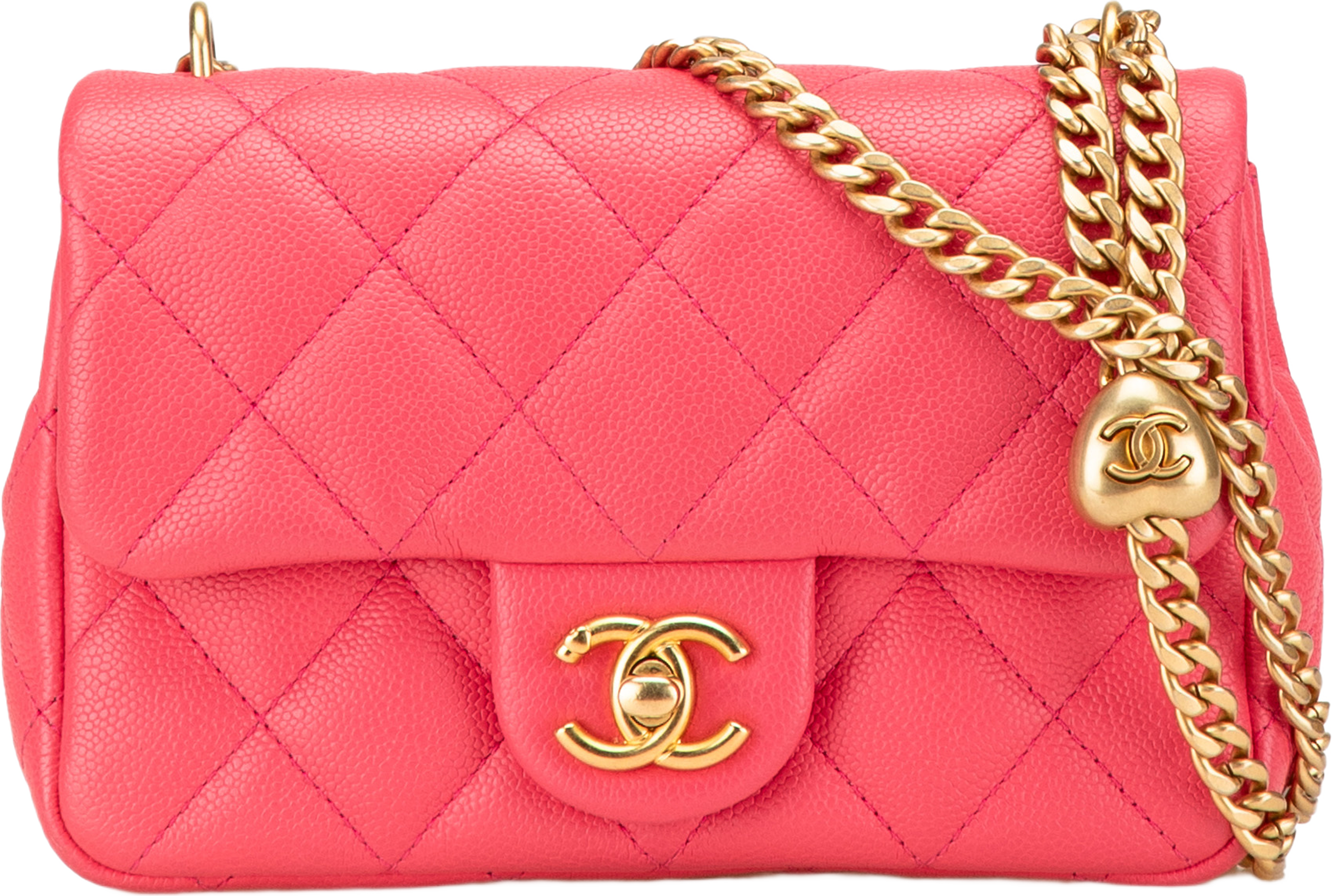 Chanel Mini Quilted Caviar Sweetheart Flap