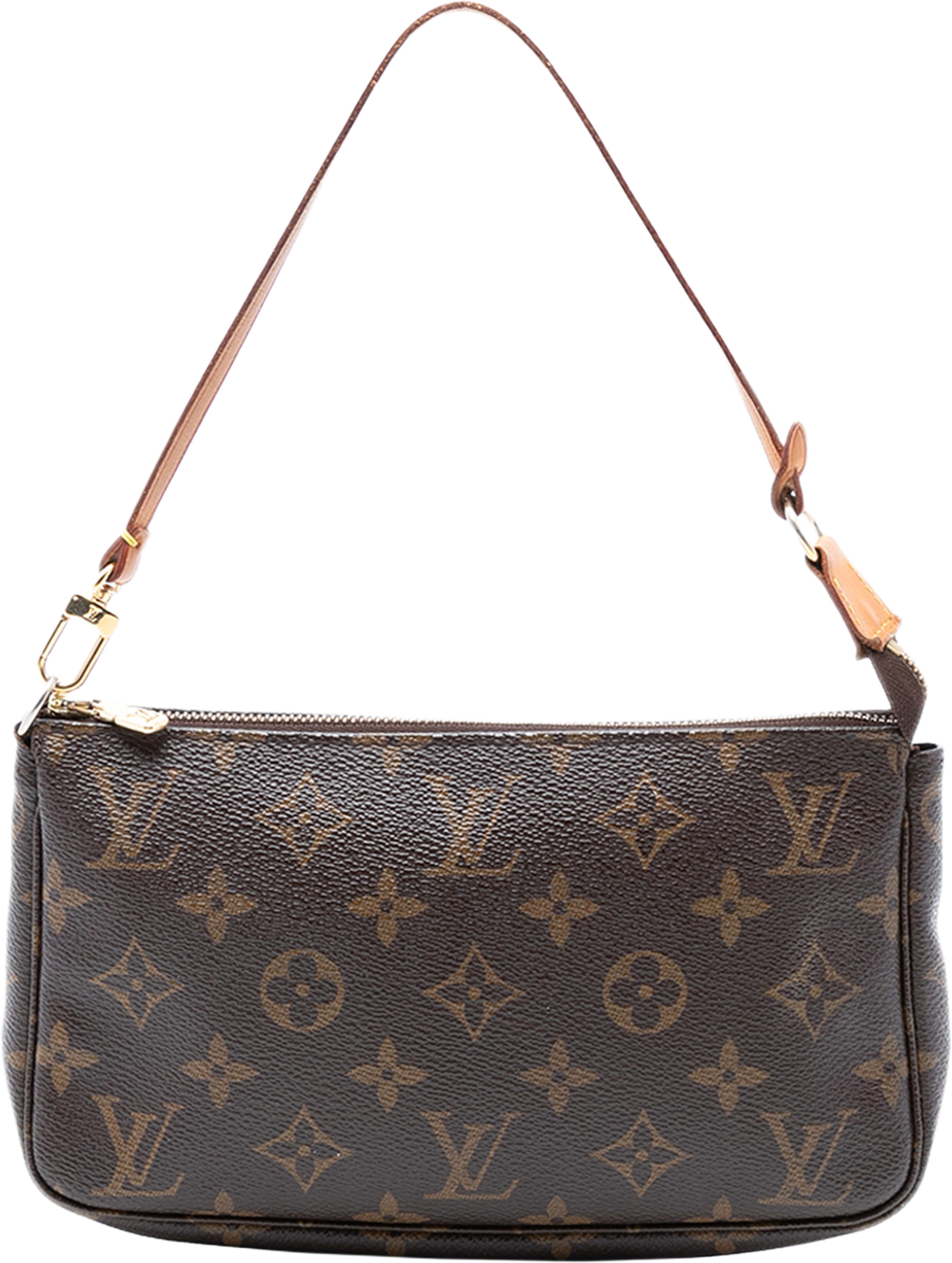 Louis Vuitton Monogram Pochette Accessoires, från Luxclusif, i färgen brown. Klicka för att öppna bilden i stort format